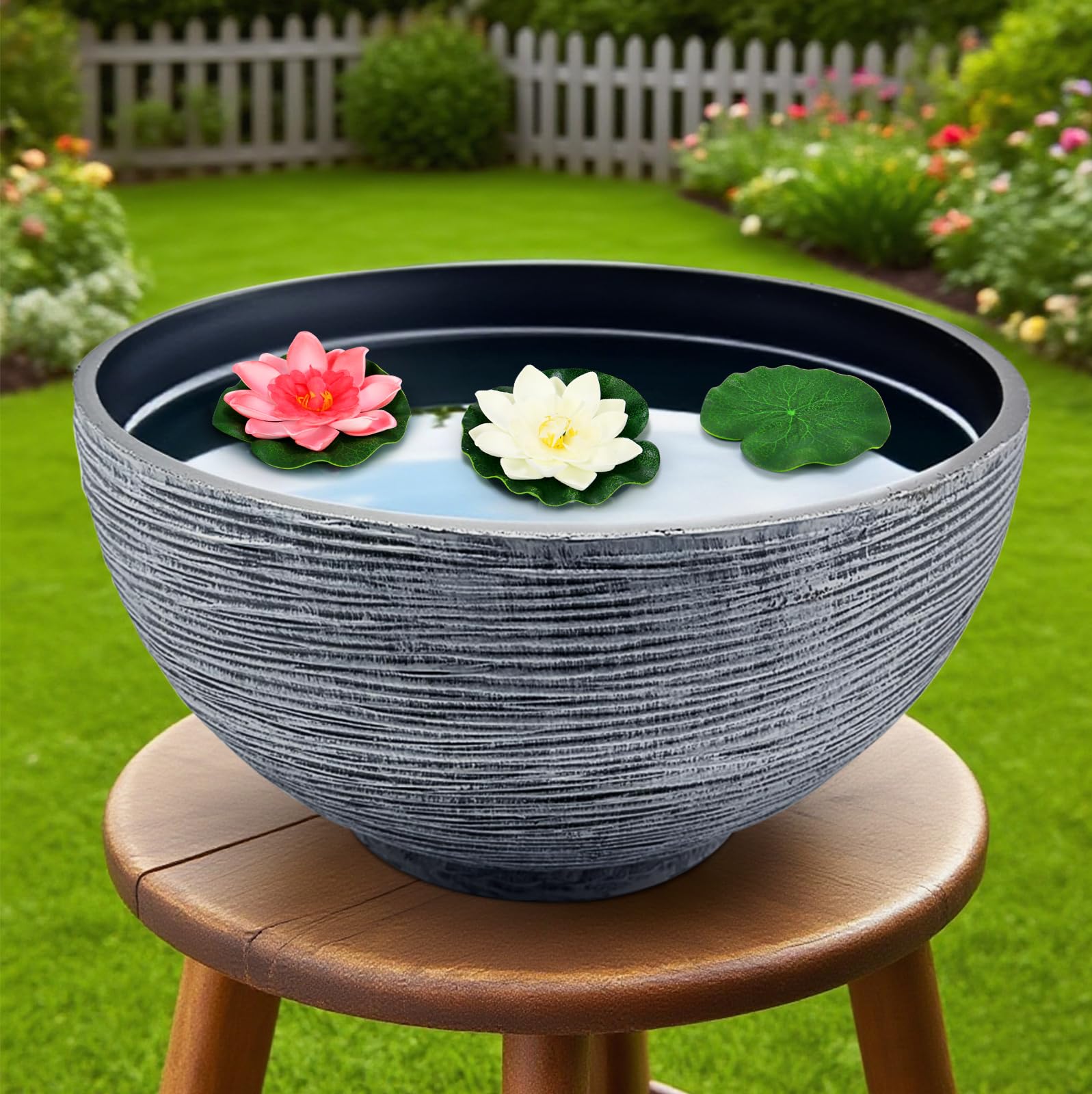 15.7 Inch Lotus Bowl Planter