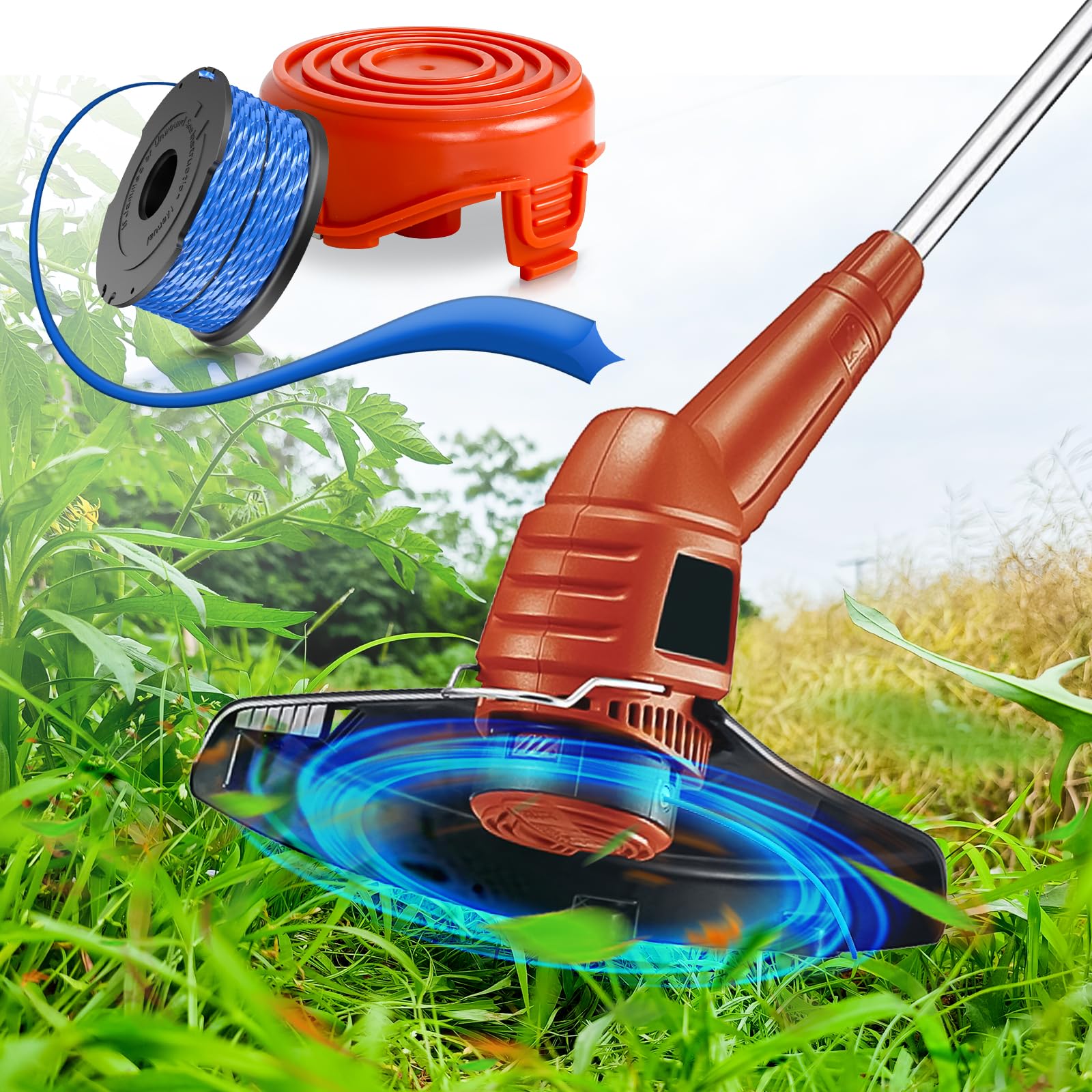 2x Trimmer Spulenabdeckung Für Black & Decker - Schneller Wechsel Ohne Werkzeug