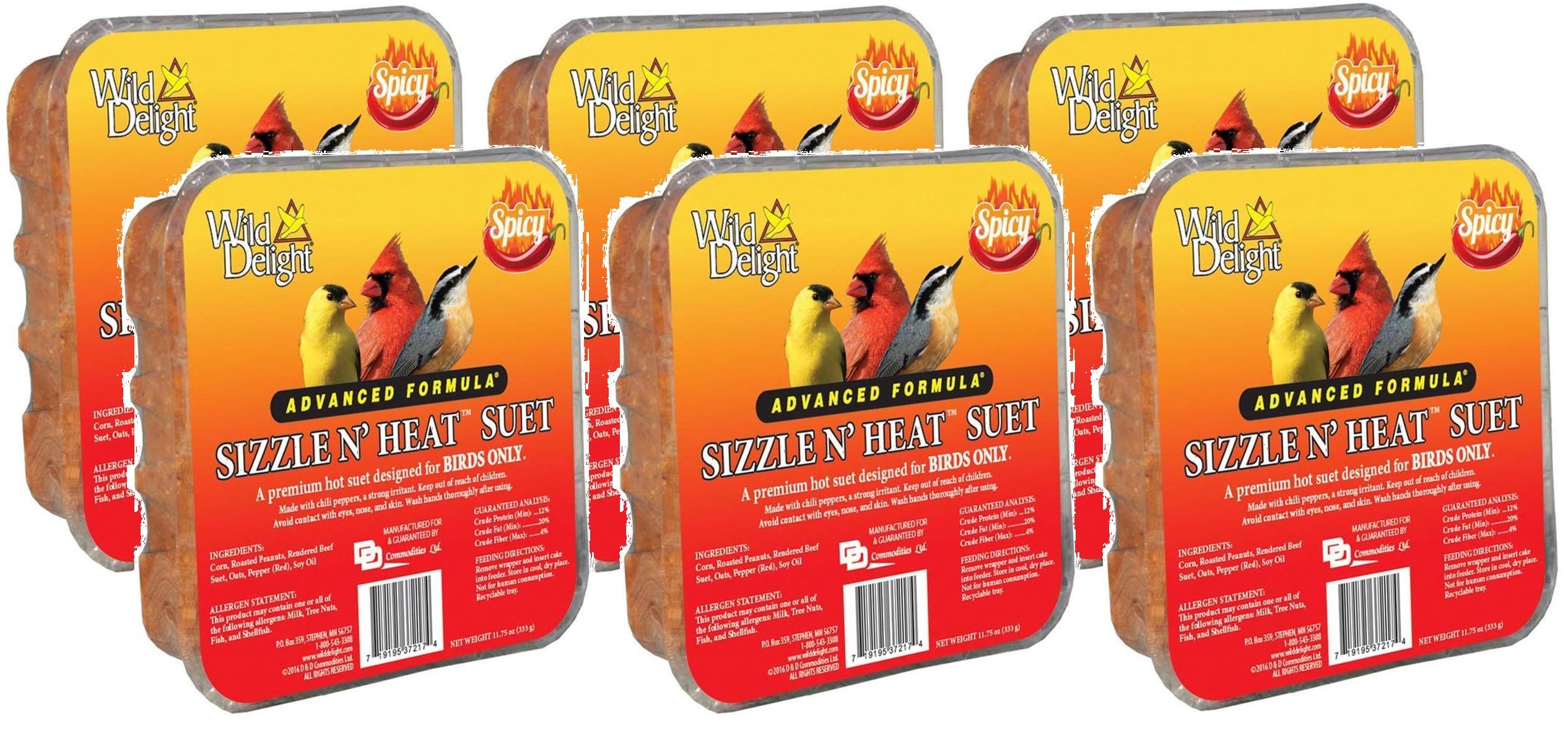 372175 11.75 Oz Sizzle N' Heat Suet Cake