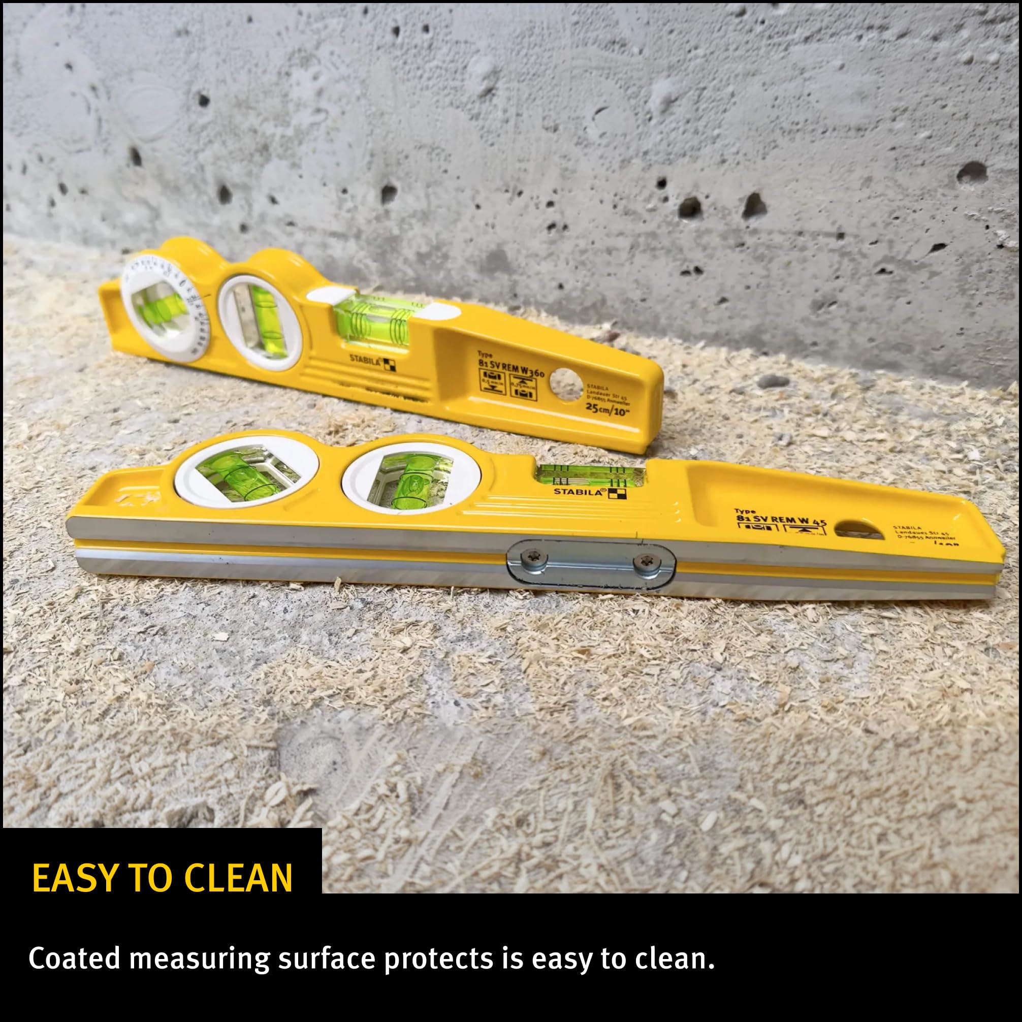 Stabila Torpedo Level - Accurate Leveling & Angle Measurement -8