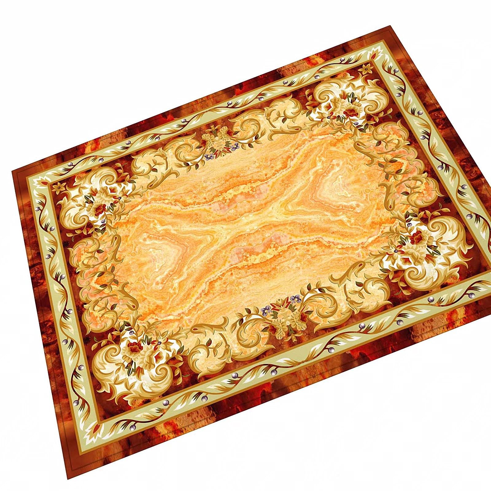 Felpudo de interior para puerta delantera, absorbente de barro y nieve mágica en el interior de la suciedad, alfombra de entrada, lavable a máquina, flores bohemias, rojo, amarillo, grande, 100 x 150