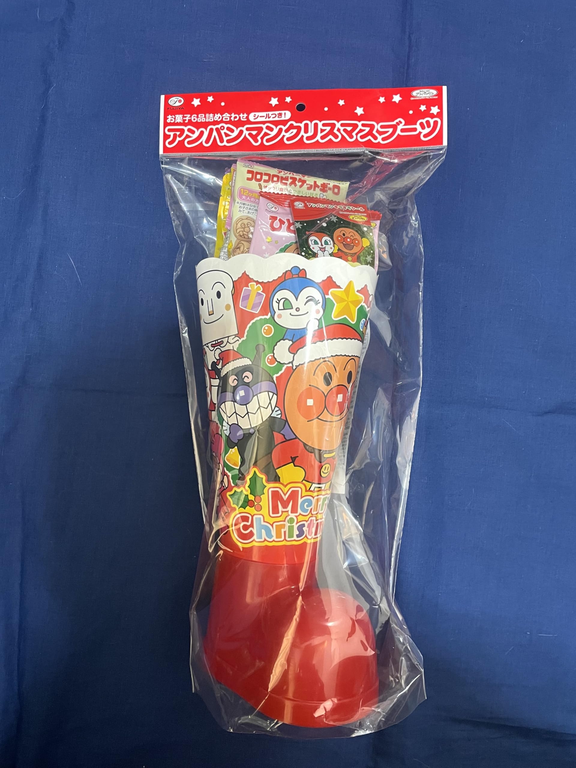 Amazon.co.jp: 不二家 アンパンマンクリスマスブーツ 1個入 : 食品