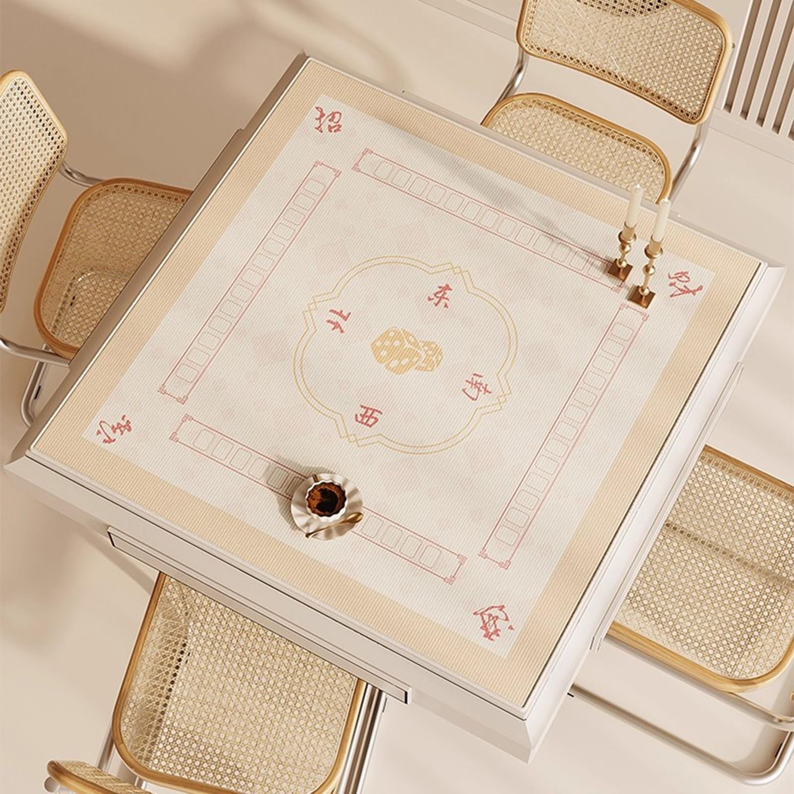 tapis de table de mah-jong, Housse de table antidérapante(85cm/33.46in)