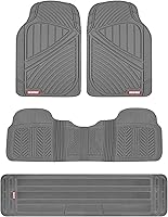 Vista 10 de Tapetes de goma FlexTough de 3 hileras, Beige