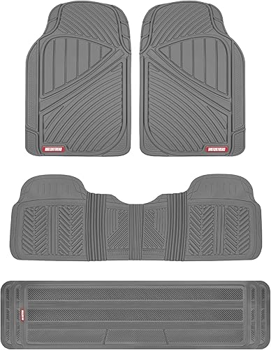 Tapetes de goma FlexTough de 3 hileras Gris