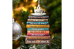 2D Bookstack Christmas Tree Decoration