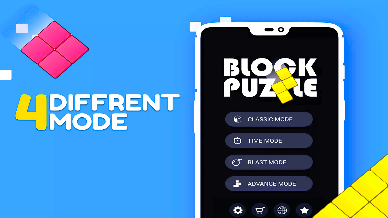 Block Puzzle Color Blast 1010 Bricks Kudoku Retro Classic Game Offline ...