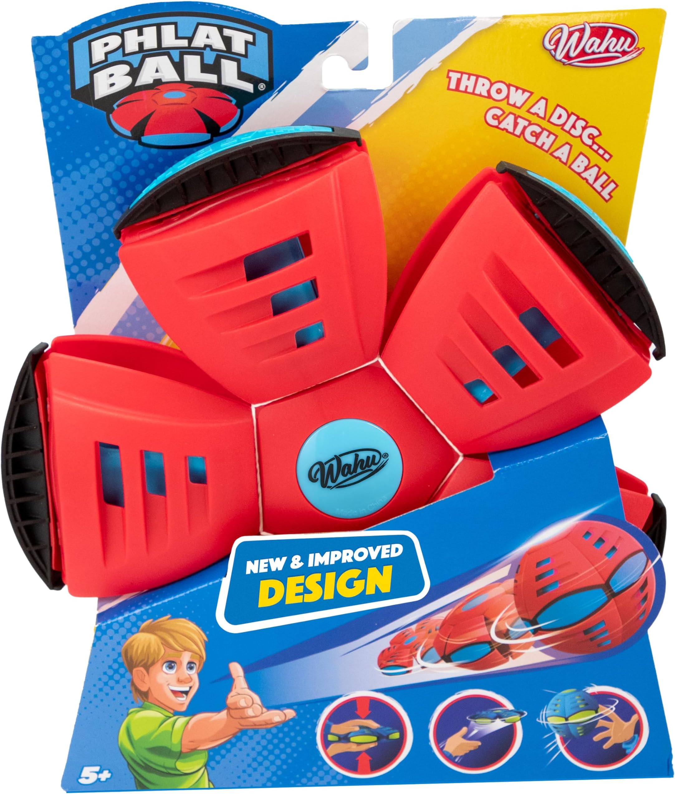 Phlat Ball Assorted Colours | Throw a Disc... Catch a Ball | Outdoor Garden Toy | Ages 6+