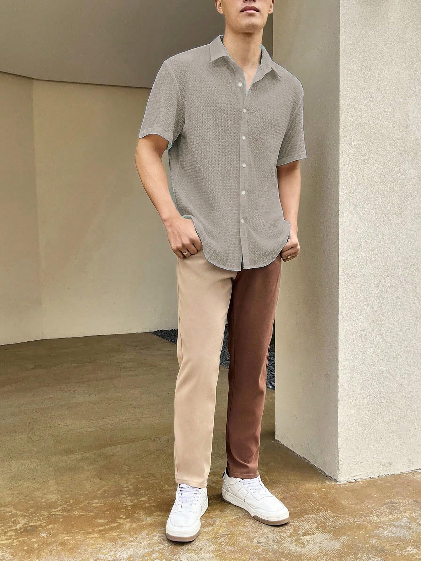 Leriya Fashion Camisa completa para hombre | Camisas únicas para hombre elegantes | Camisa blanca informal para hombre | Camisa de polialgodón con botones para hombre (disponible en tallas grandes)