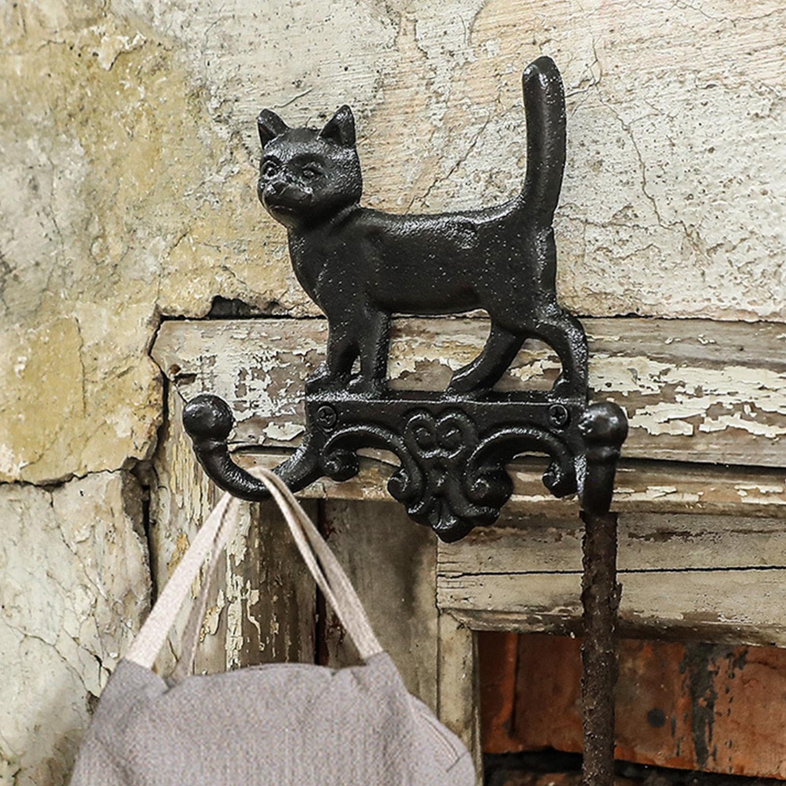 Amazon.co.jp: Cat Hook, Cat Hanger | Animal Wall Hook Classic