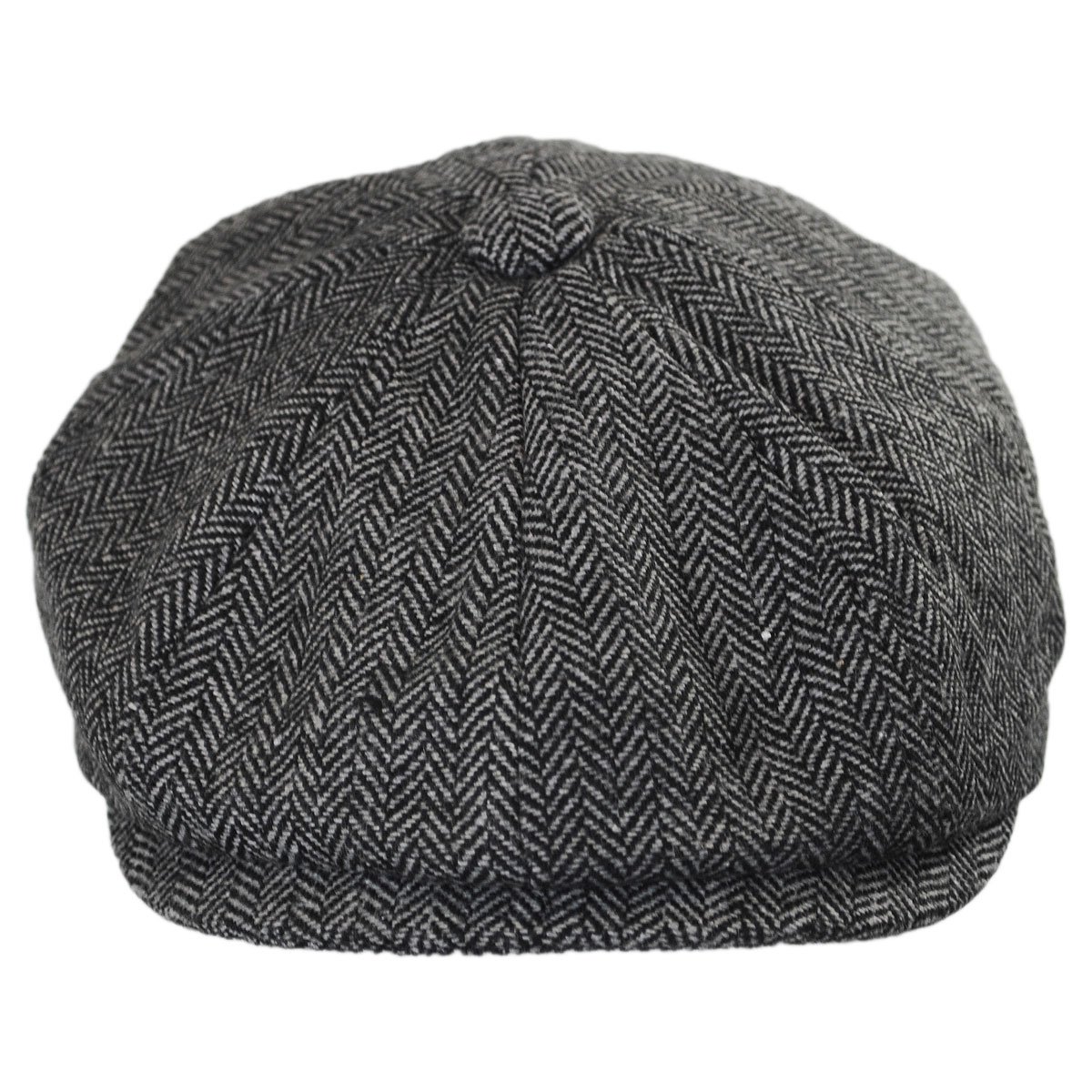 Jaxon Hats Baby Herringbone Wool Blend Newsboy Cap (46cm (12-18 M), Charcoal)