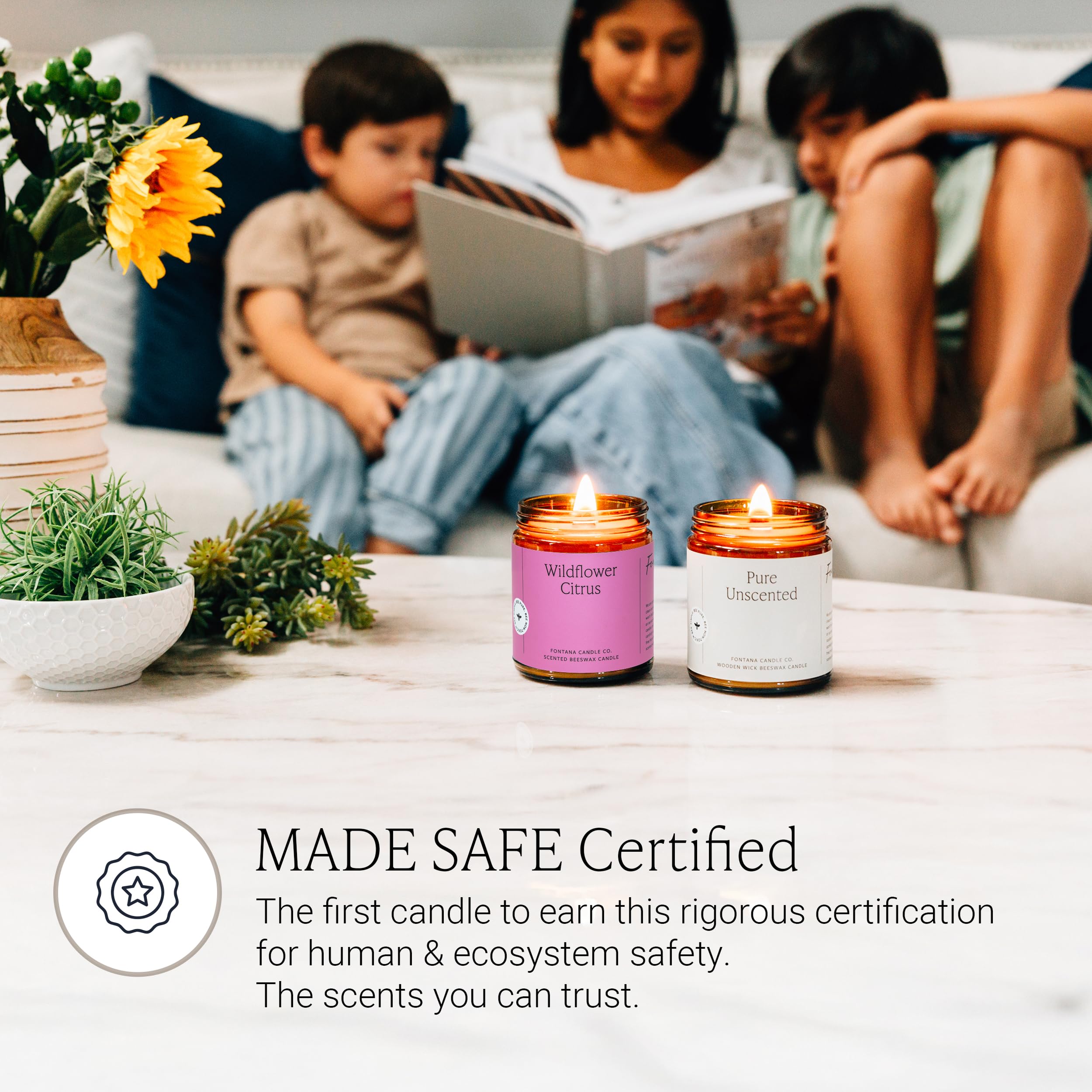 Best Fontana Candles for a Cleaner Burn in 2026 3 FONTANA CANDLE CO. Fontana Candle Co Wood Wick Beeswax Candle, Wildflower Citrus — product photo