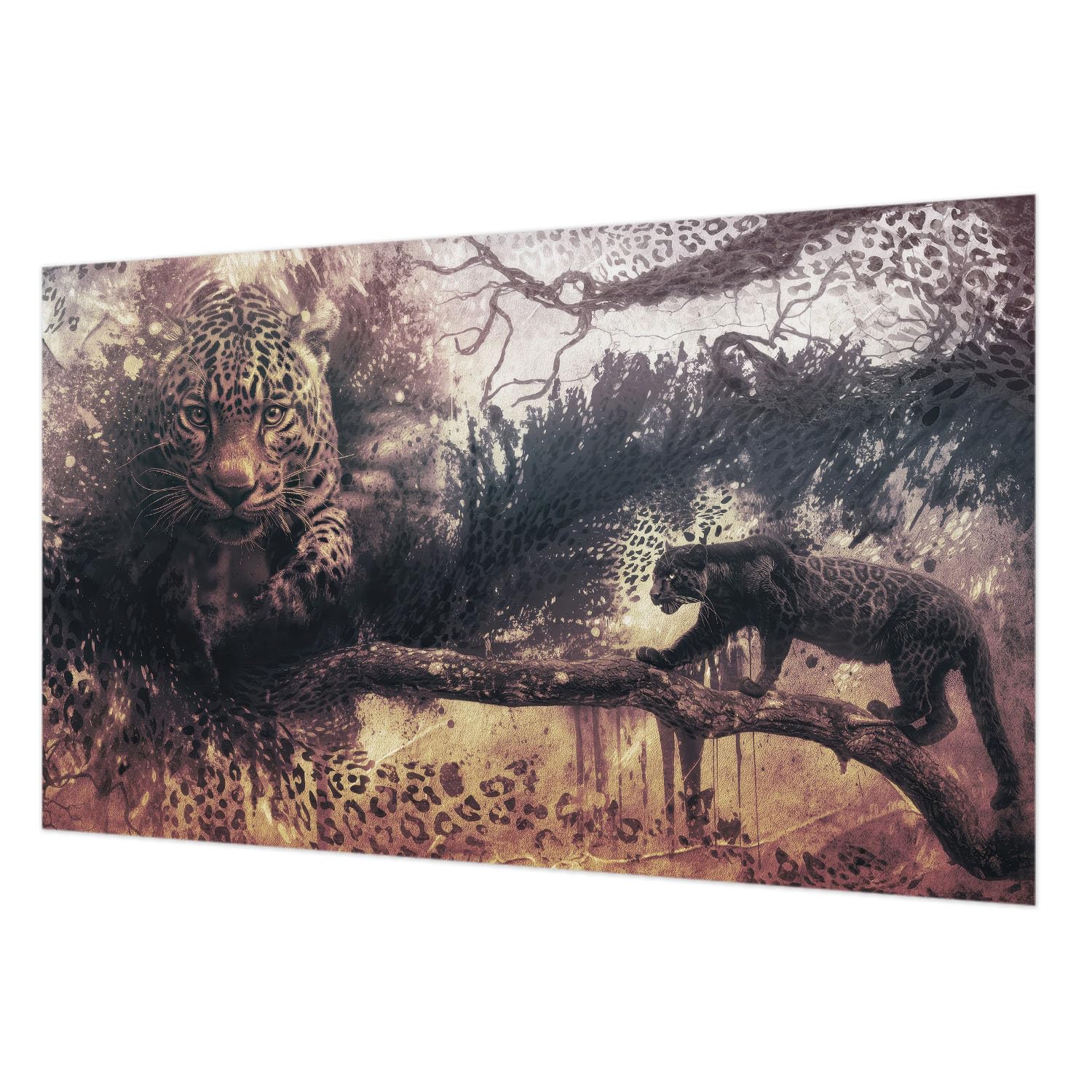 Papier peint intissé forêt haute qualité 416x254 cm lavable pour salon
