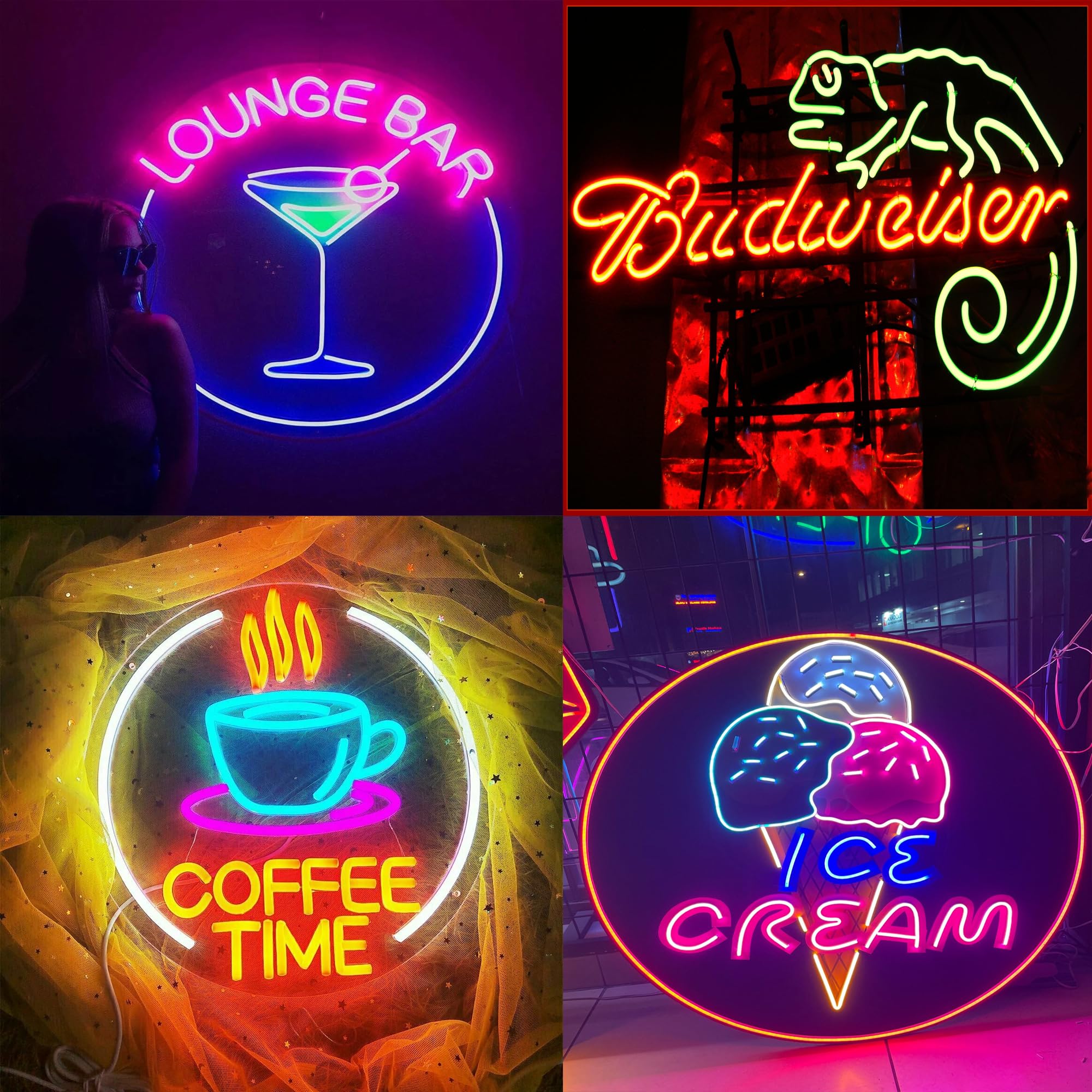 Logo Insegne al neon personalizzate UV Stampato Neon Design personalizzato dimmerabile personalizzato LED Neon Light Up Sign per Azienda Decorazione della parete Negozio Bar Unghie Azienda