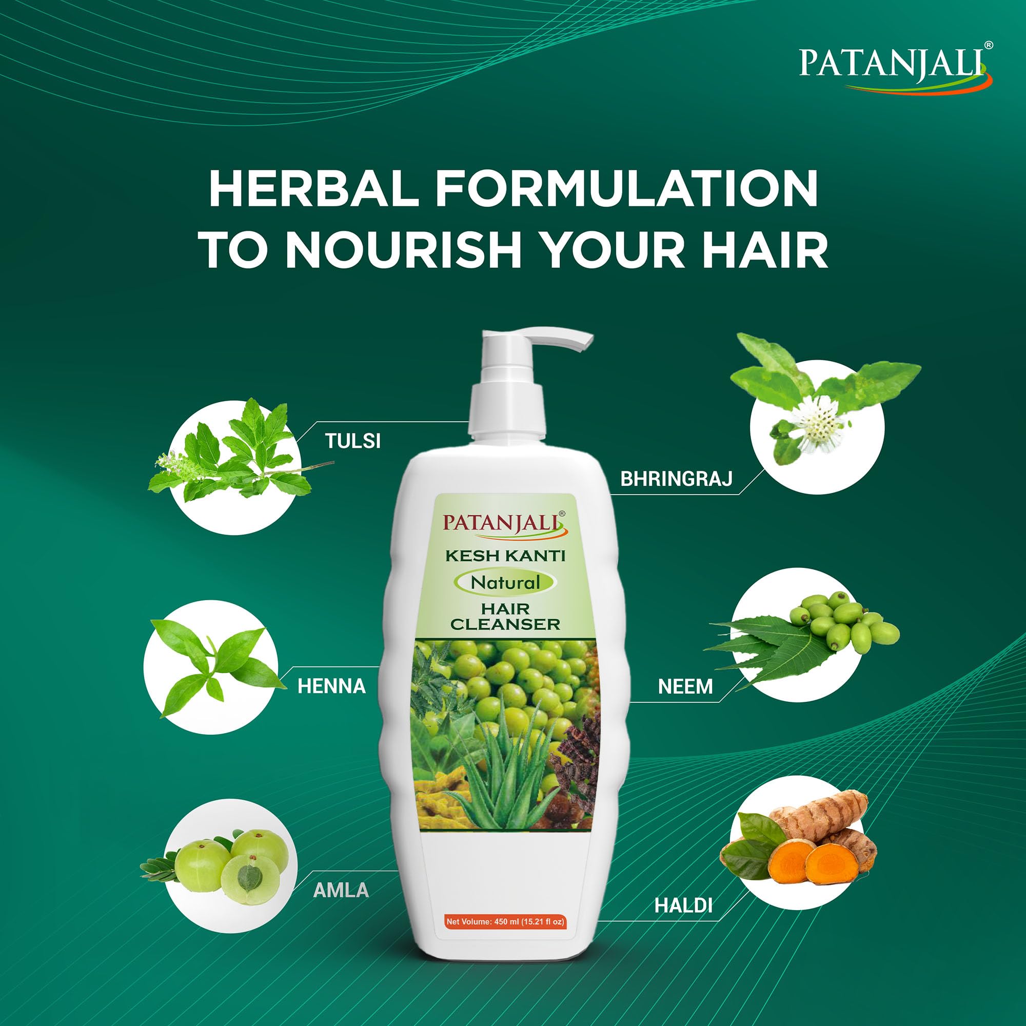 Amazon.com : patanjali Kesh Kanti Natural Shampoo 15.21 flOz