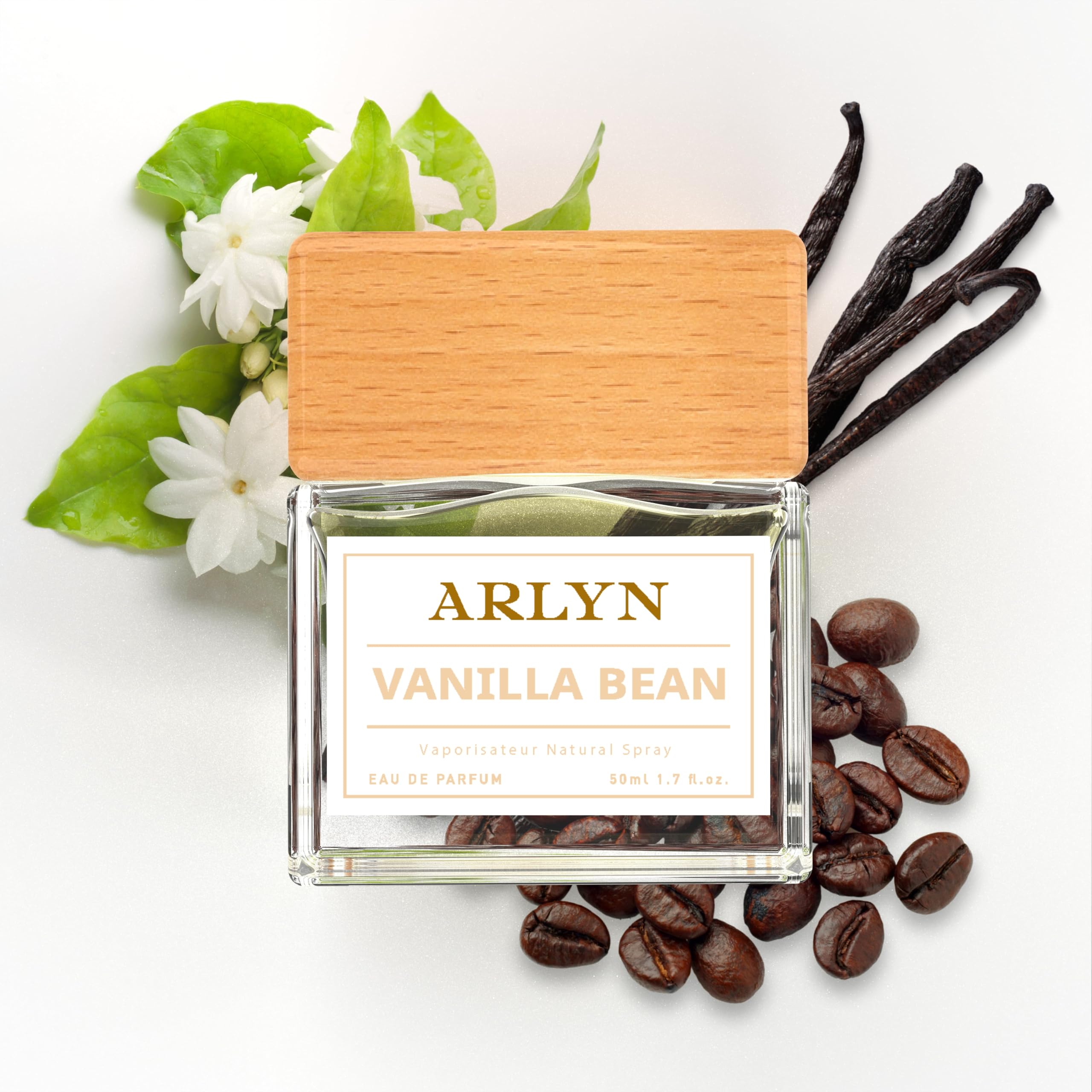 Vanilla Bean Eau De Parfum Inspired by Y.s.L Bla.ck Op.iu.m, Long-Lasting Perfume for Women, Vegan & Eco-Conscious with Clean Ingredients, Coffee, Vanilla, Jasmine, Orange - 50ml / 1.7 oz