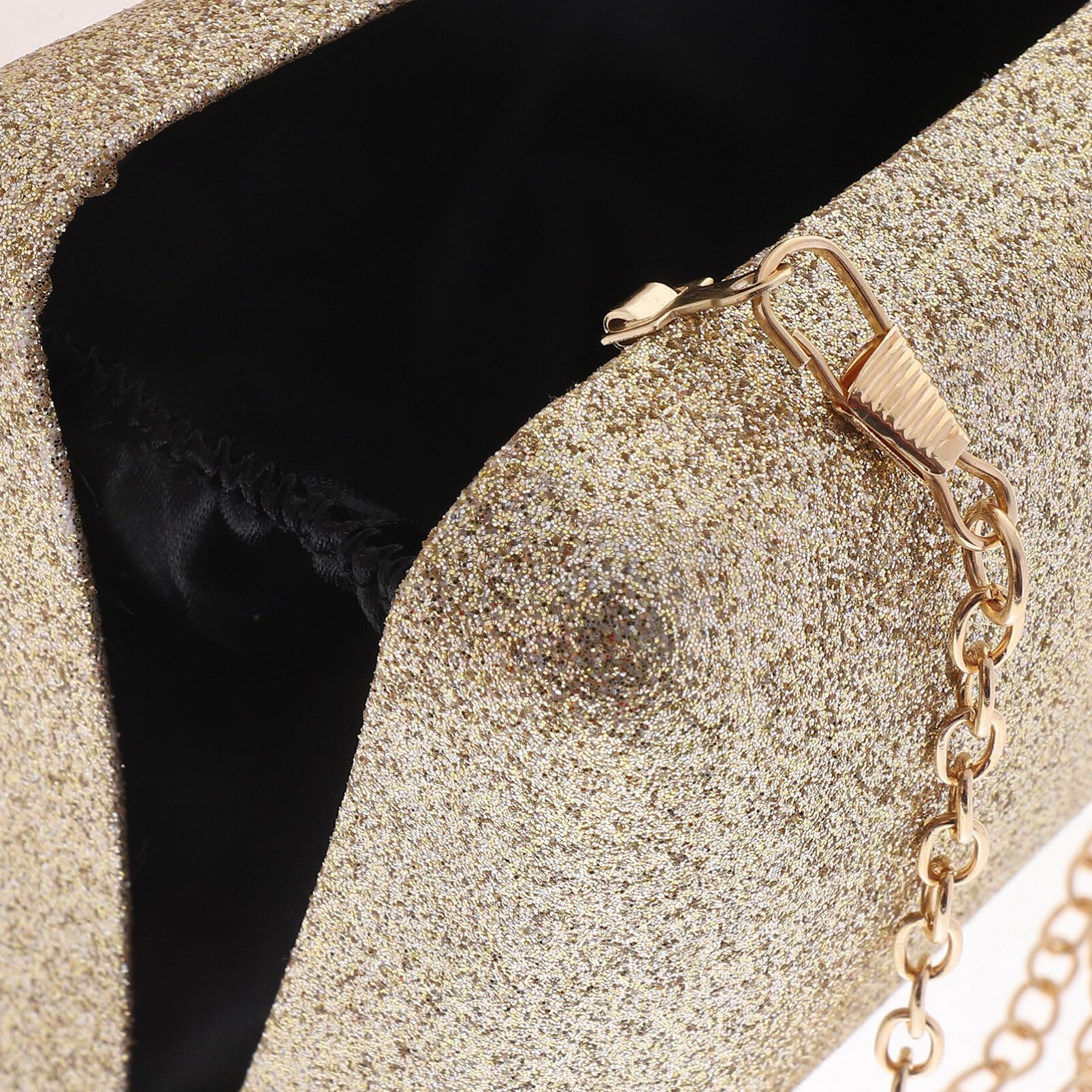 Holibanna Brillante Fiesta Banquete Bolso Bolso De Noche Con Cadena Hoja De Moda Bolso Bolsos Para Las Mujeres Crossbody Bolso De Boda Bolsos De Embrague Para Mujer Bolso De Embrague Bolso