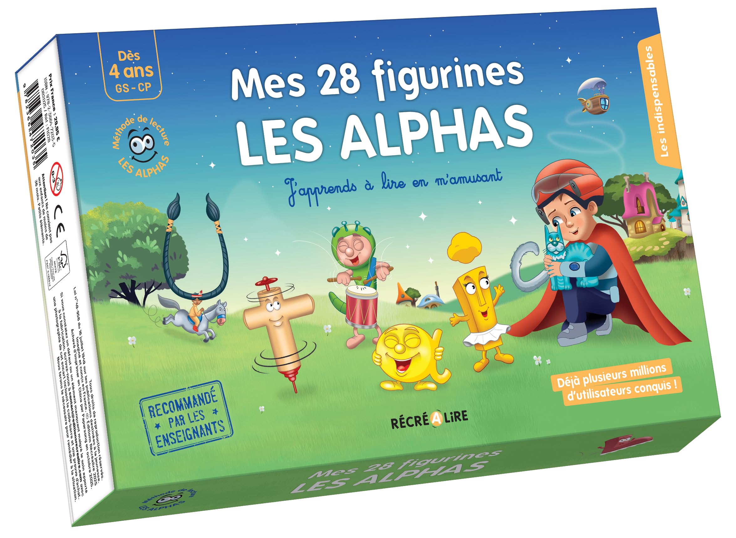 Mes 28 figurines LES ALPHAS