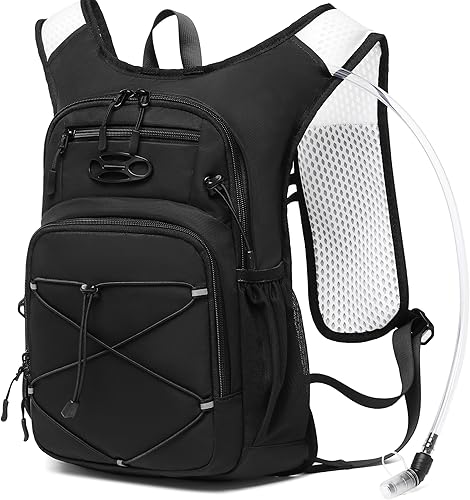 Miniatura 1 de Wotony Mochila de hidratación ligera con vejiga de agua 2LOR 3L para ciclismo, senderismo, rave, mochila de agua para hombres y mujeres