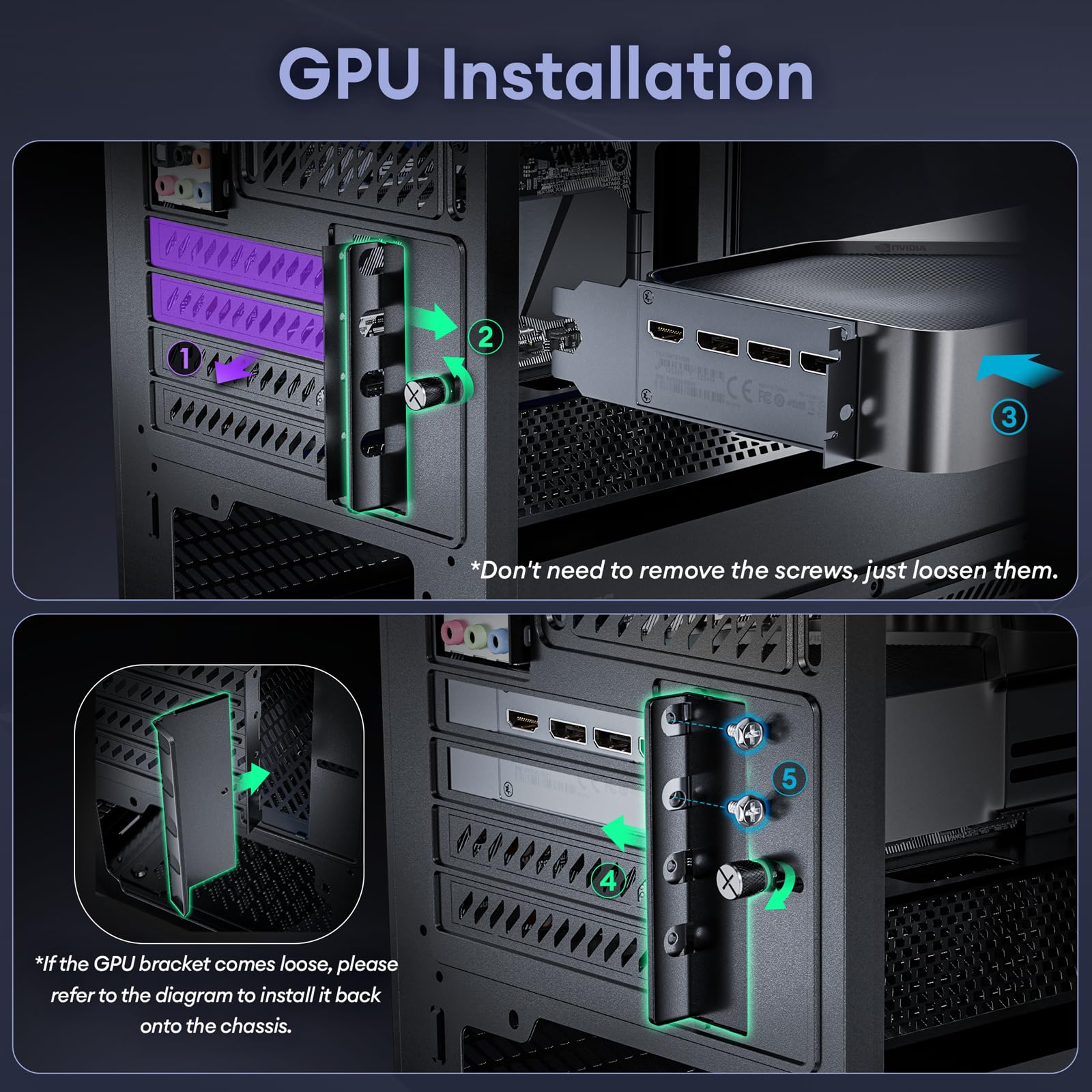 Okinos Aqua UNO - Custodia Micro ATX, senza supporto per radiatore, lunghezza massima GPU 309 mm, frontale e laterale in vetro temperato panoramico a sgancio rapido, ventole ARGB 3 x 120 mm