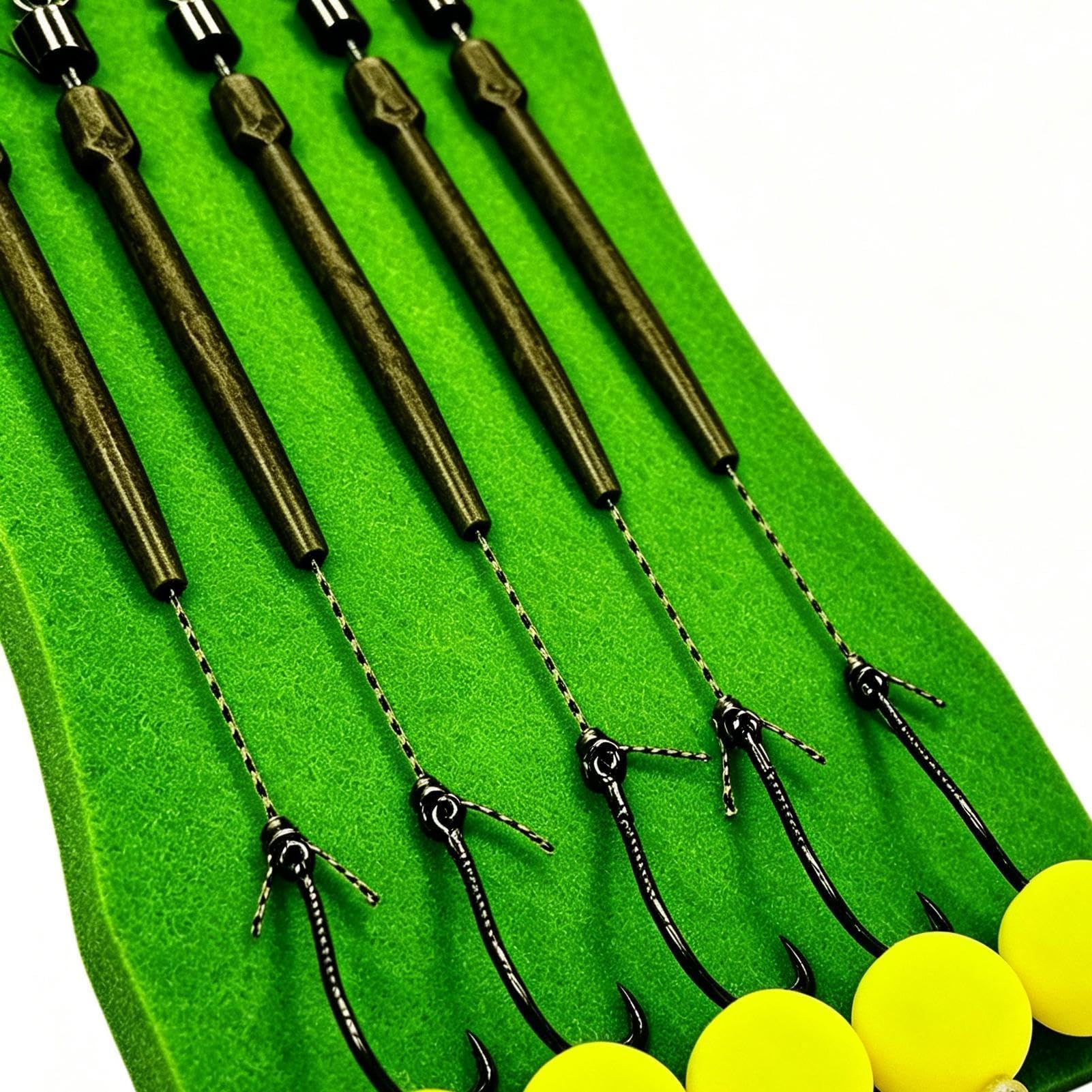 Hameçons,5 Pièces Bas De Ligne De Pêche Pré-Montés,Avec Hameçons Truite Métalliques À Bille Flottante - Pour la Pêche en Étang, Lac, Rivière, ainsi que pour Silure, Truite, Marigane, Saumon et