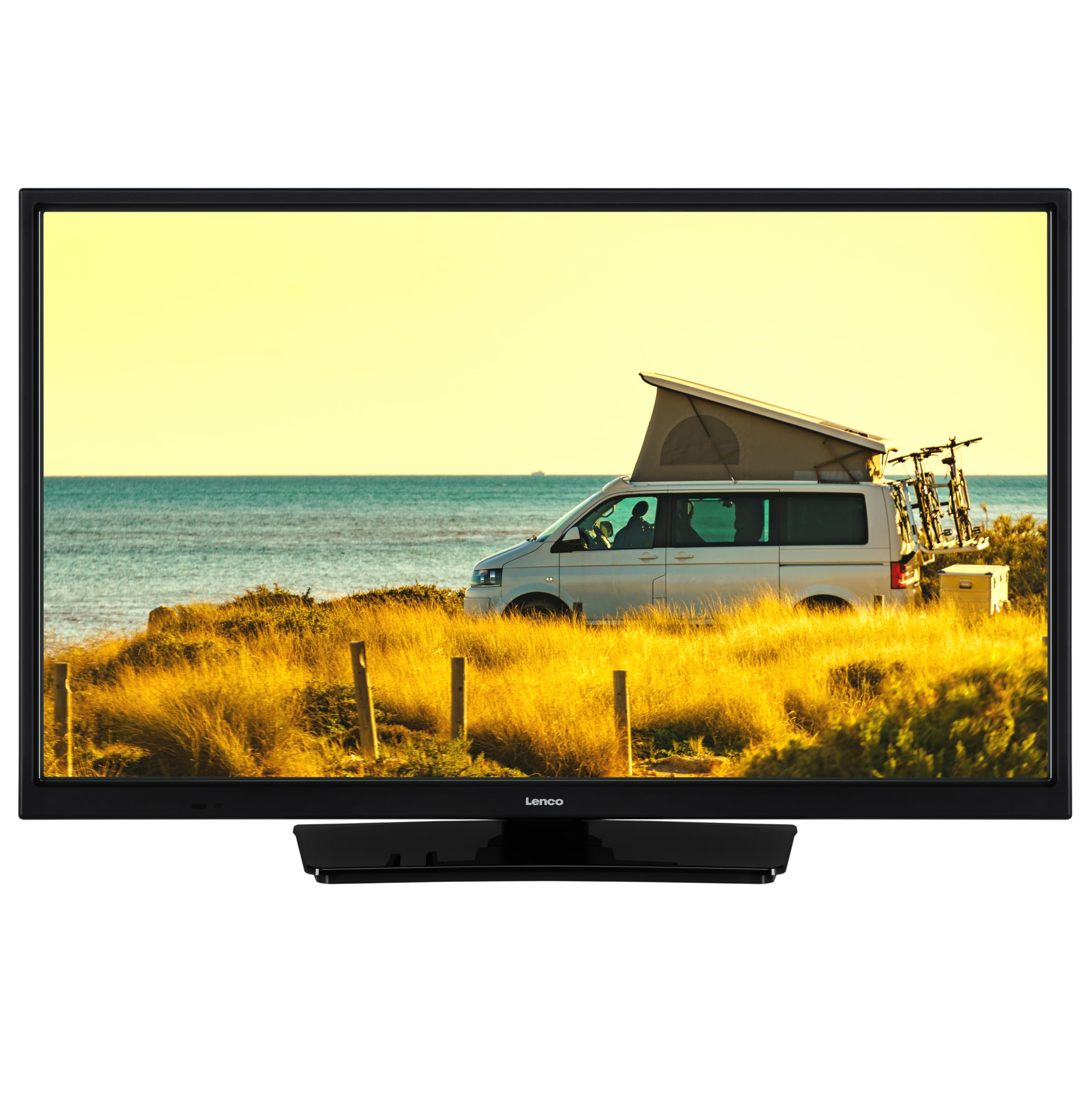 Lenco LED-2463 Smart TV 24 Pouces Full HD - TV avec Bluetooth - Adaptateur Voiture 12V - Netflix, Youtube & WLAN - Bluetooth - HDMI - Ethernet - Noir
