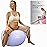 ProBody Pilates Pregnancy Ball - Yoga Ball for Pregnancy with Book, Prenatal, Labor & Postnatal Maternity Exercise (Lilac, 65 cm)