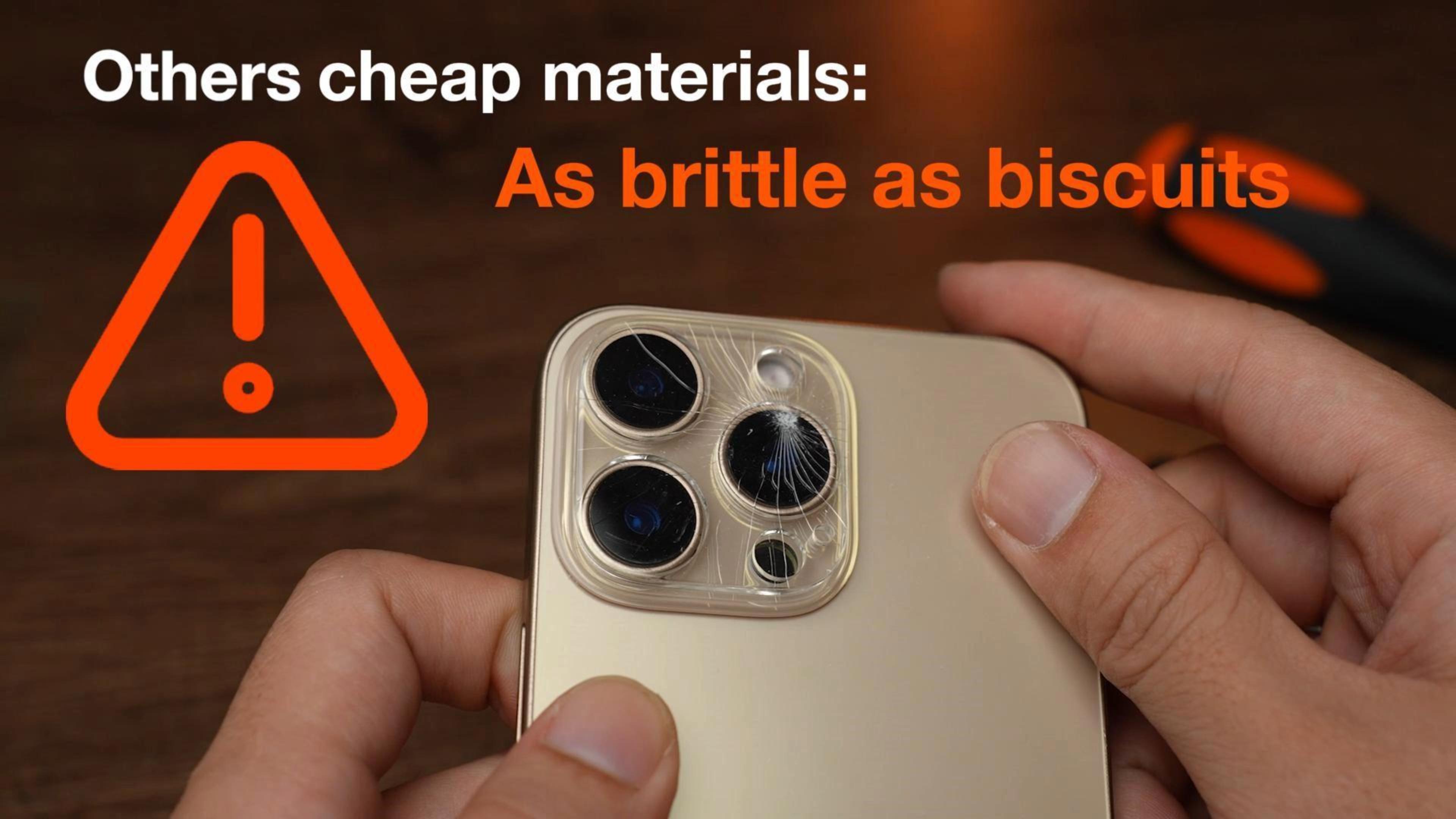 UltraGlass UNBREAK TOP 9H+ Kameraobjektivschutz Für IPhone 16 Pro Max/Pro – Militärgeprüft, Bruchsicher, AR-beschichtet