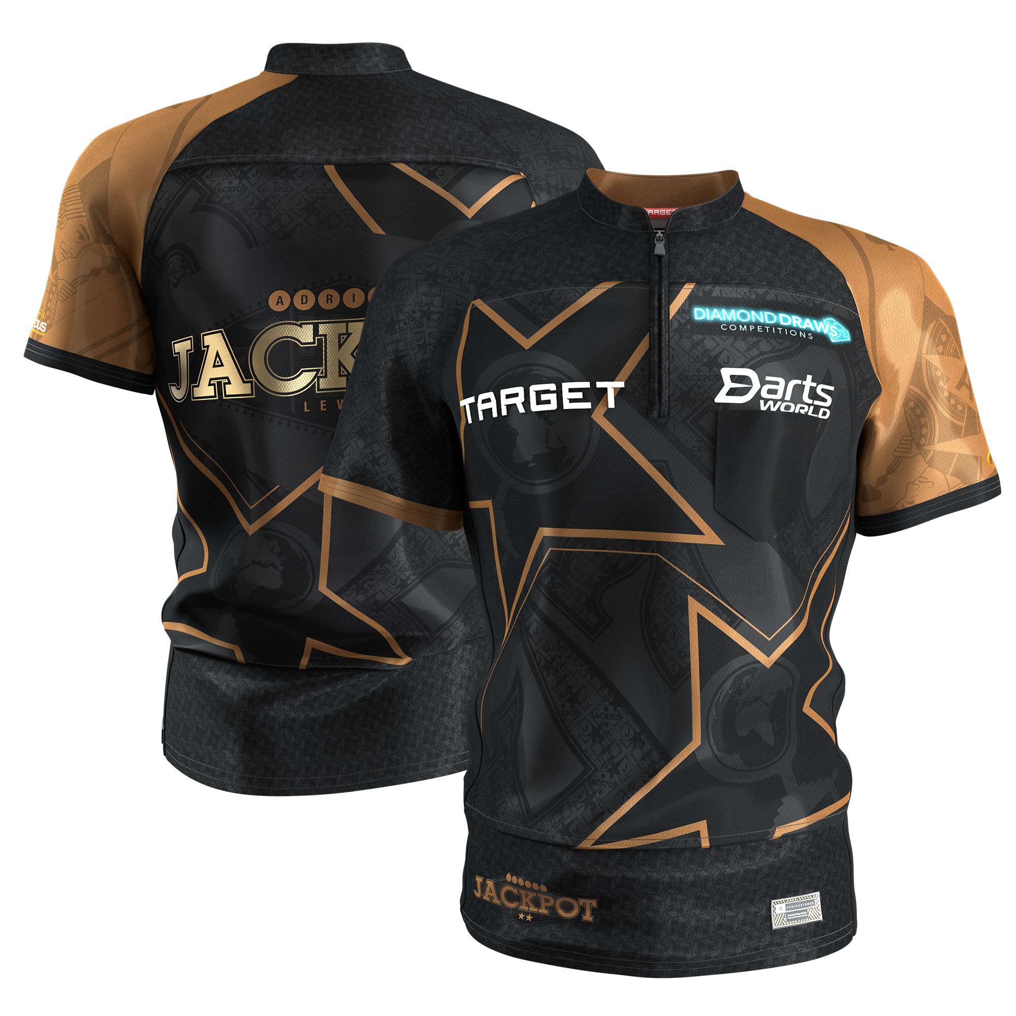 Target Darts Adrian Lewis 2027 Official Playing Shirt, Adult Size 2XL
