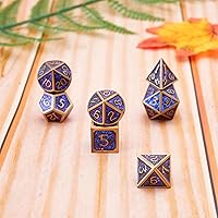 Vista 31 de Resin Cat Head DND Dice, Sharp Edge Dungeons and Dragons Polyhedron Game Dice Set for Role Playing Games RPG Explorer Magic, Holiday Birthday Gifts