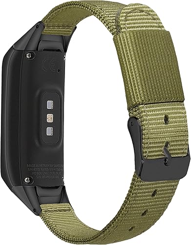 Miniatura 4 de Compatible con correas de reloj Samsung Galaxy Fit SM-R370, correa de repuesto de nailon tejido suave para Samsung Galaxy Fit SM-R370 Fitness