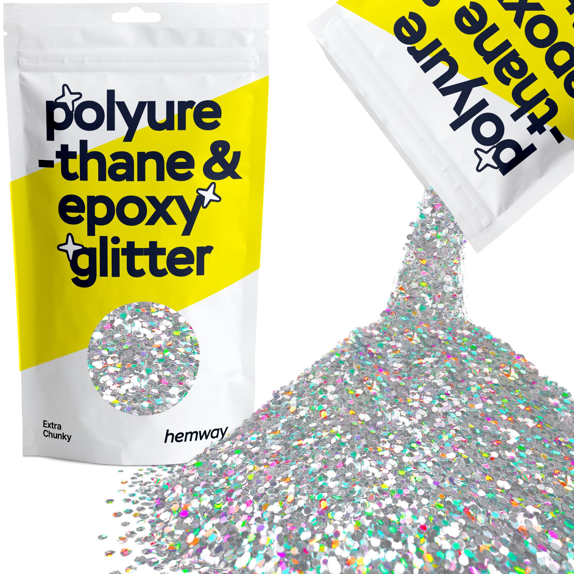 Hemway Resin Glitter Bronze Brown 100g Super Chunky | Polyurethane & Epoxy Glitter for Resin Crafts, Tumblers, Coasters, Floor & Table Art — view 91
