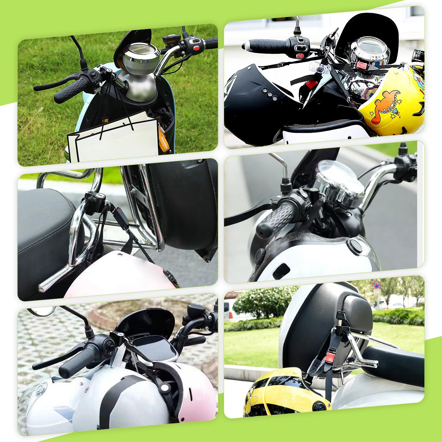 DesertBoy 2Pcs Bloqueo de Casco de Moto Universal Con Llaves Para Motocicleta, Bicicleta o Scooter