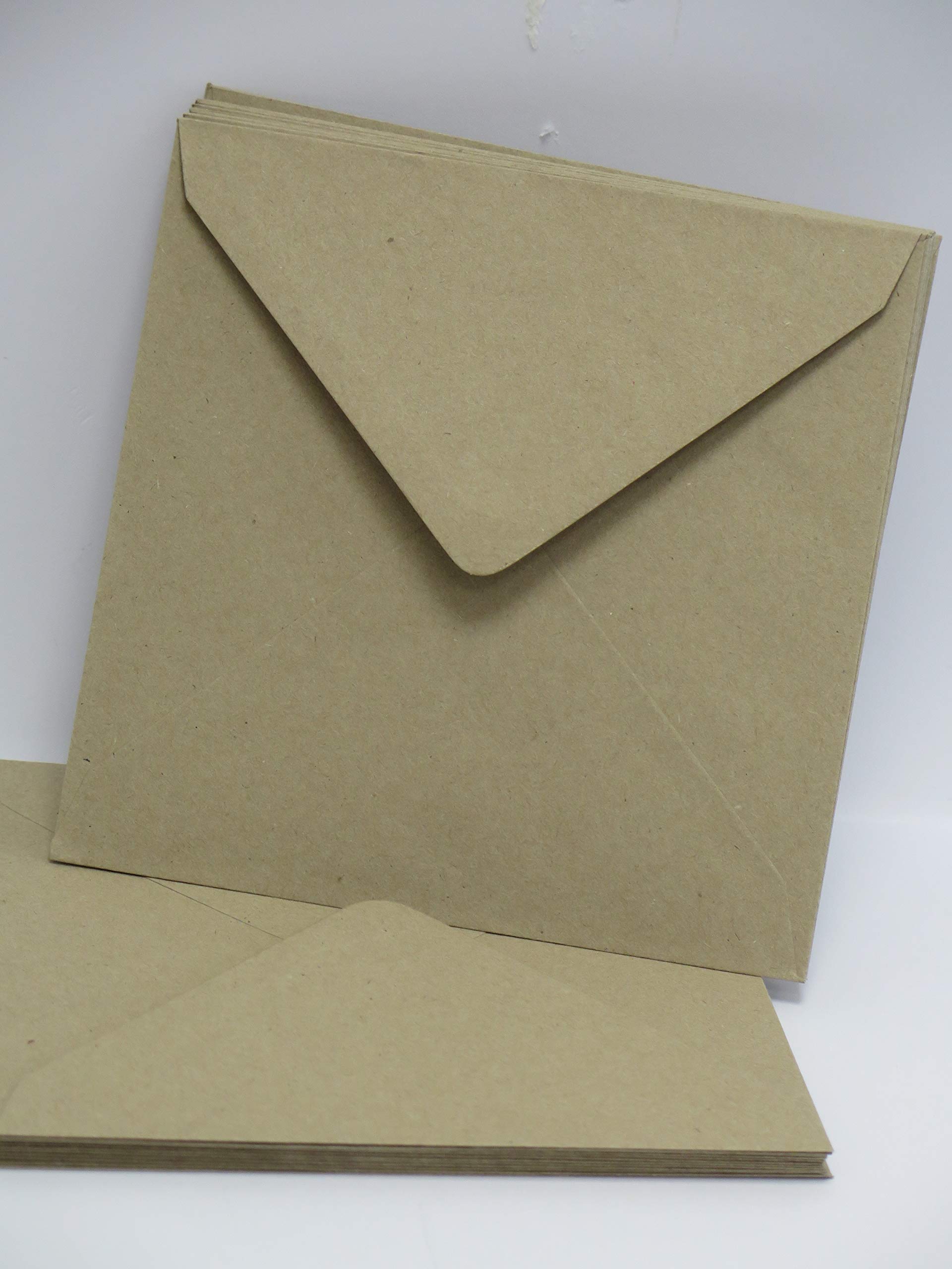 Jackdaw Express Envelopes 6"X6" (155X155mm) X 25 Cl070 Kraft Recycled Choose Cards Or Envelopes A5 A6 6X6 5X7 Cardmaking/Wedding (Envelopes 6"X6" (155X155mm) X 25 Cl070)