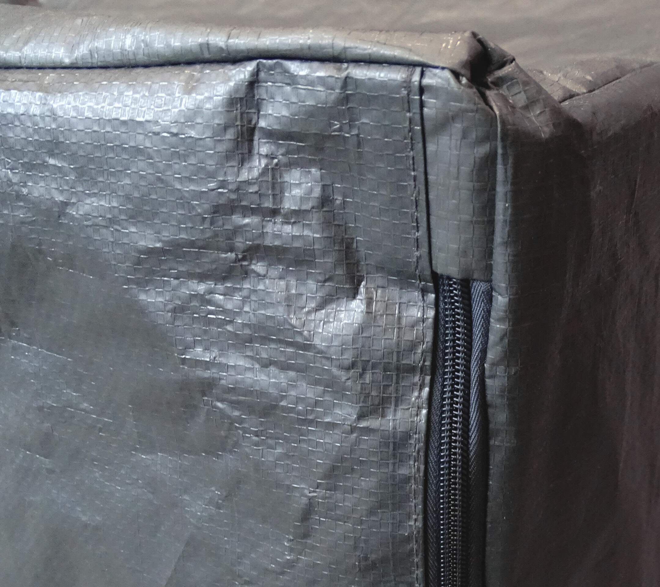 QUICK STAR 5x Gitterbox Abdeckung 125x85x87cm Grau PE Gewebefolie Schutzhülle Abdeckplane Staubschutz Versandtasche