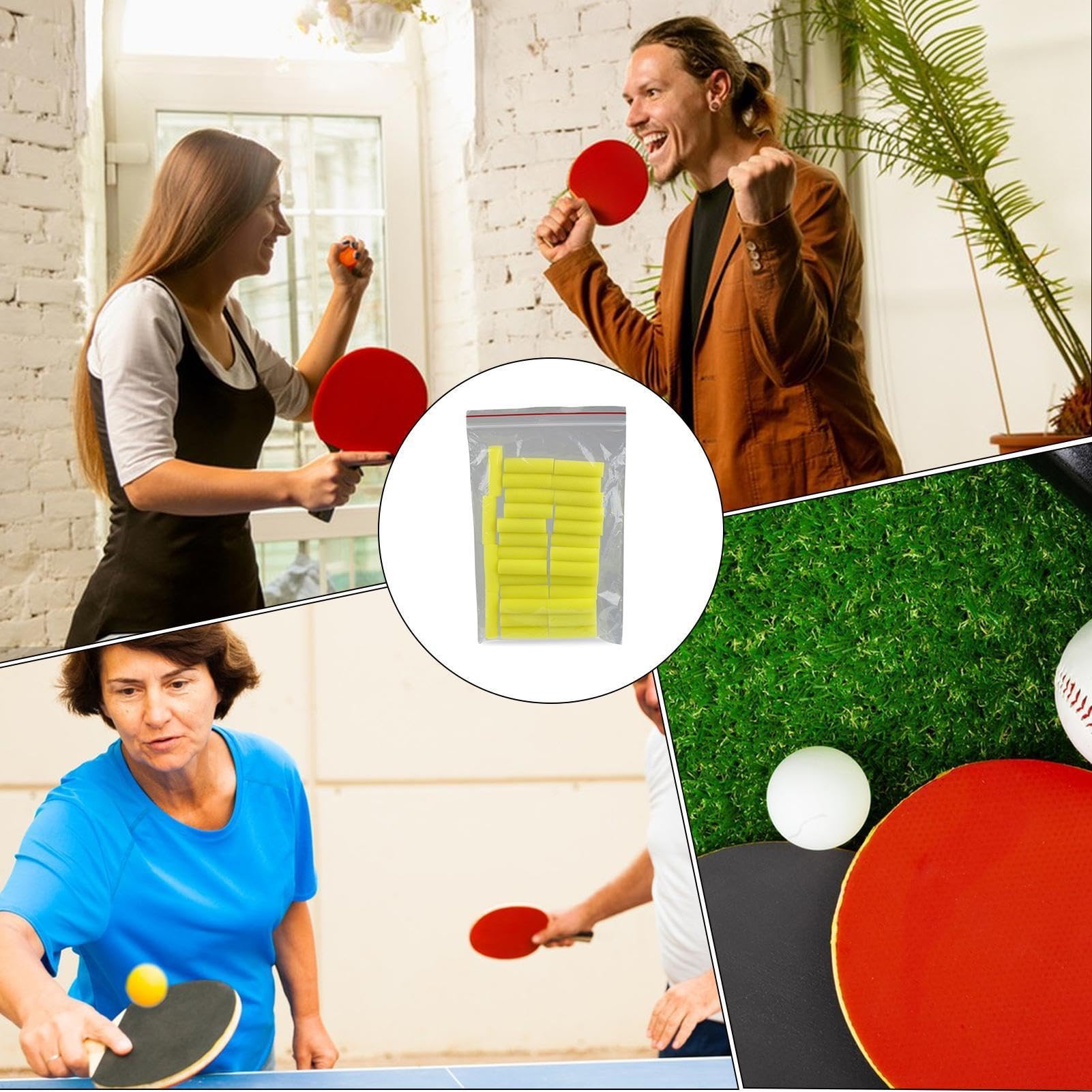 Tischtennis Kleber Pinsel 30 Stück - Reinigungsschwämme Für Schlägerbelag