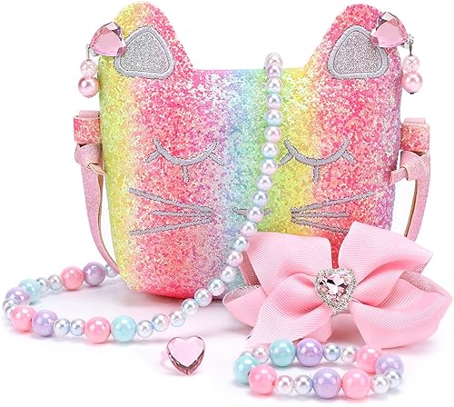 Miniatura 21 de mibasies Bolso para niñas pequeñas, joyería de vestir, juego de simulación, accesorios para niños, regalos de sirena