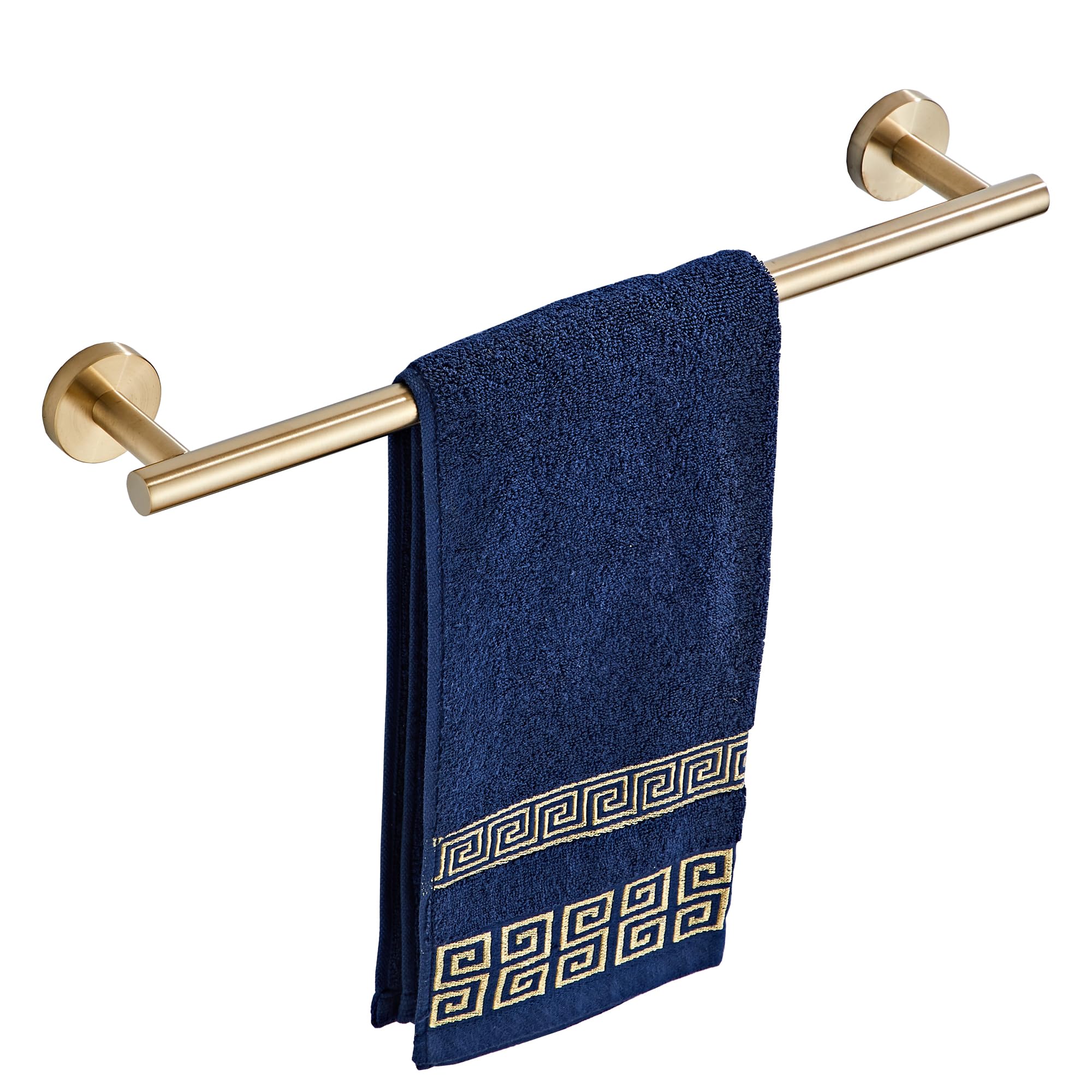 Bath Towel Bar, 18 Inch 304 Stainless Steel Thicken Towel Holder, Brushed Gold