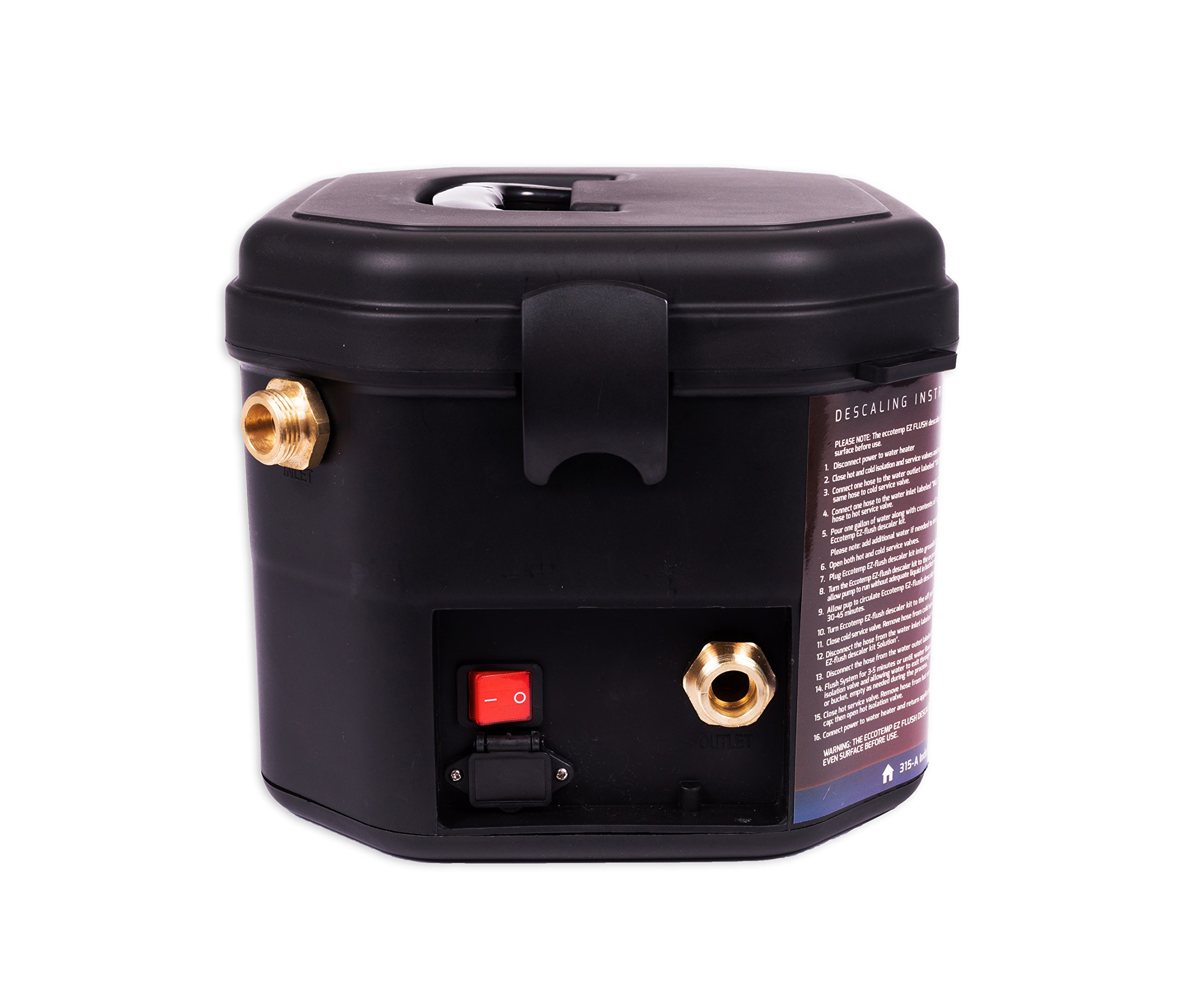 Eccotemp EZFlush System Descaler Kit with Pump and Solution, Durable