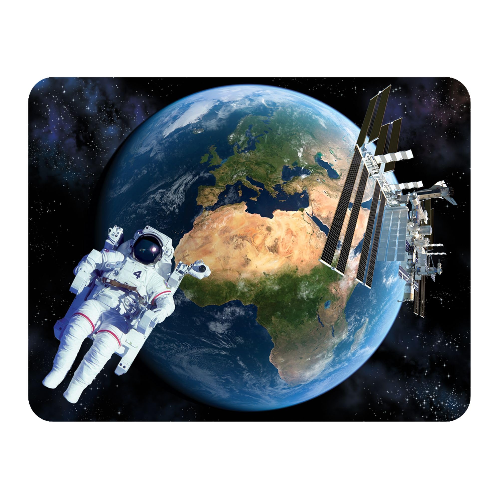 3D LiveLife Magnet - Earth from Space from Deluxebase. Lenticular Space Themed Refrigerator Magnet. Decorative 3D Astronaut Flat Magnets. Cute Small
