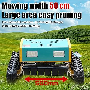 デジーノ カルマートDESIGNO RAISE Calmart 74CM+ Amazon.com : Remote Control Lawn Mower 80% Slope Crawler