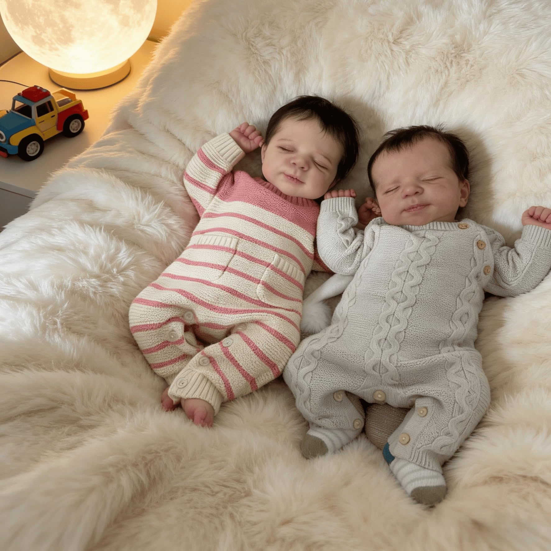 Silikonowe lalki Reborn Baby Twins, realistyczne, miękkie, winylowe, śpiące dziecko, bliźniaki, lalki, które wyglądają prawdziwie realistycznie, bliźniaki, zabawki, prezenty dla dzieci, 45 cm