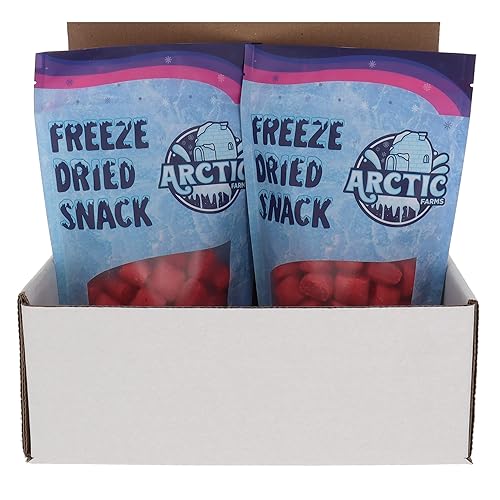 Miniatura 10 de Arctic Farms Almohadas liofilizadas con forma de explosión de caramelo en bolsa y en caja + Starburst gratis (rojo favorito, paquete de 2)