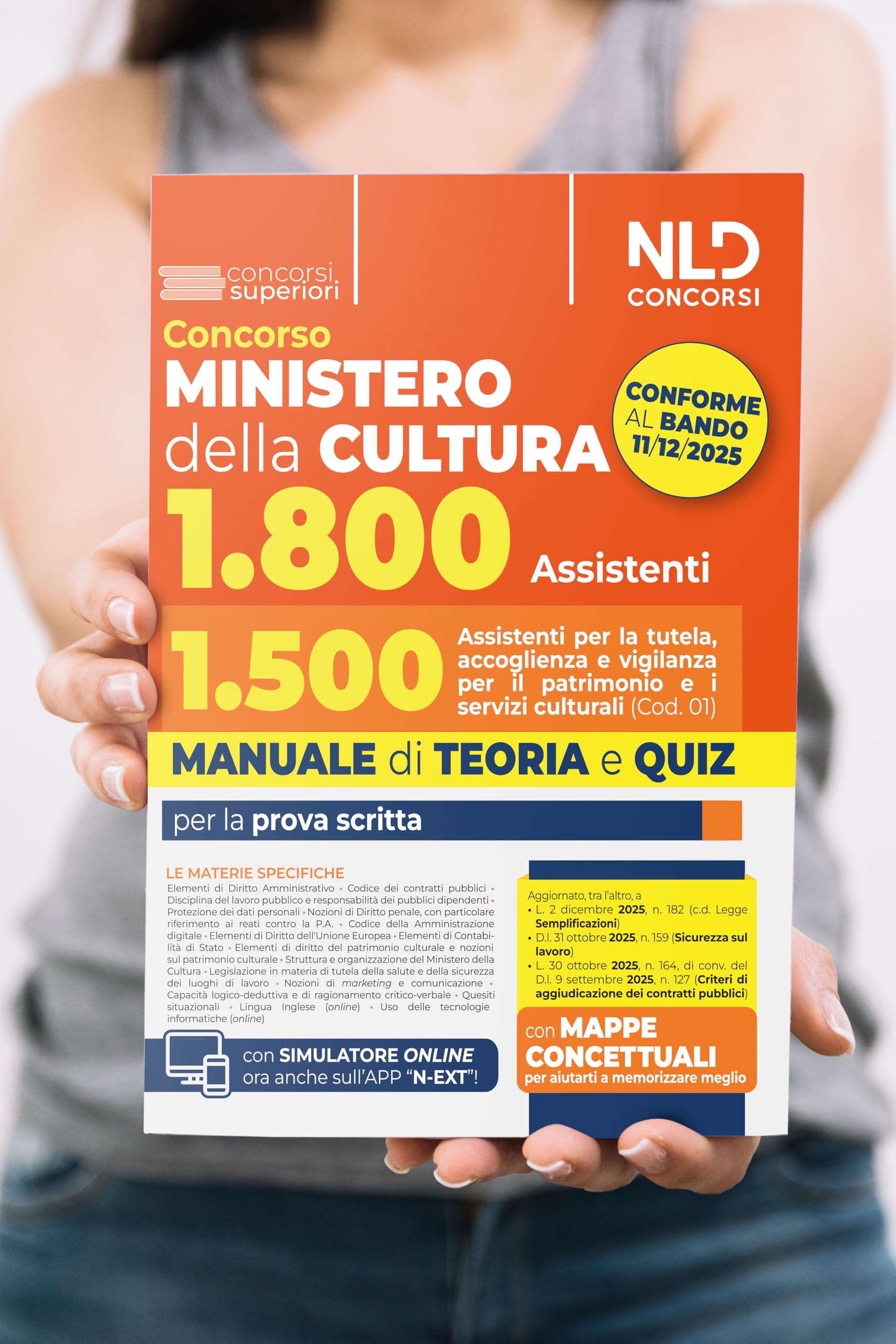 Concorso Ministero della Cultura 1800 posti. 300 assistenti tecnici per la tutela e la valorizzazione del patrimonio culturale (Cod. 02). Quiz commentati per la prova scritta. Con espansione online