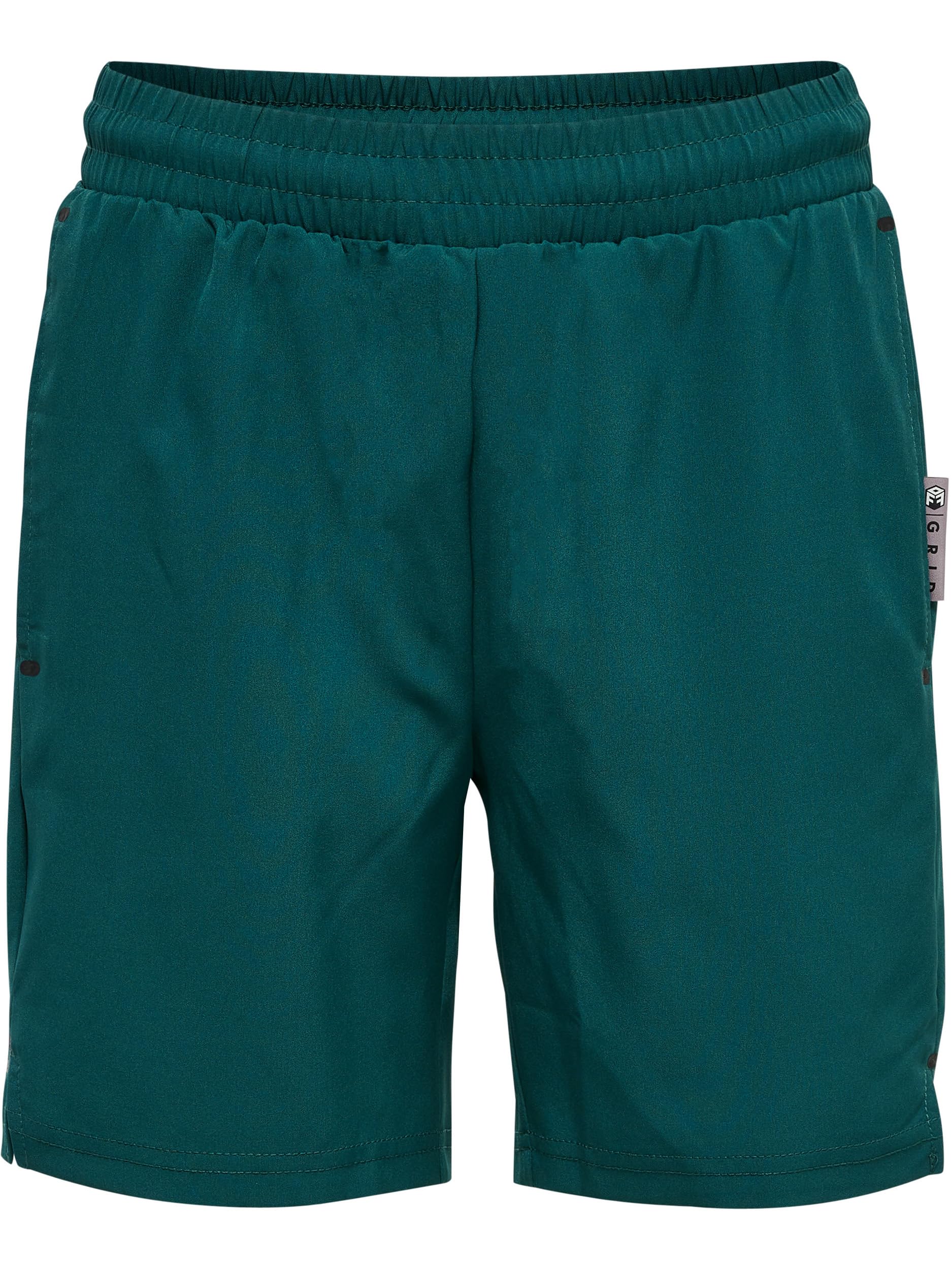 hummel hmlMOVE Grid Woven Shorts Kids Deep Teal