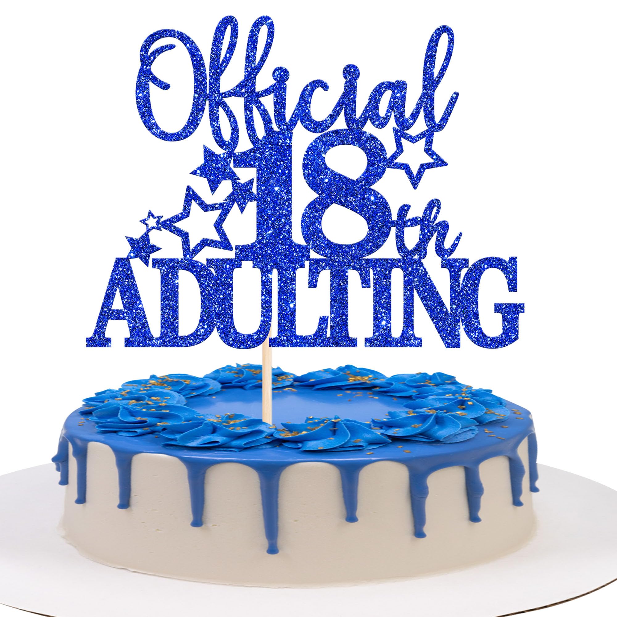 1 Stück Renn Auto Tortendeko Glitzer Fast One Cake Topper Ka