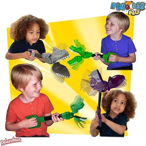 Miniatura 3 de Cocodrilo de Deluxebase. Agarrador de mano de animal jumbo con mango de largo alcance. Herramienta de agarre y juguete de garra de recogida para