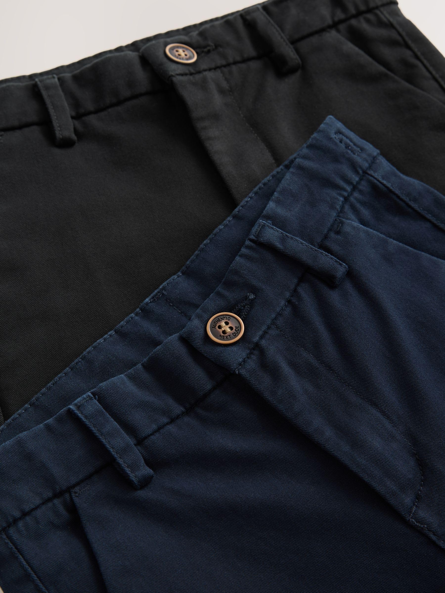 NEXT Garçon Pantalon Chino Skinny Stretch, Lot de 2