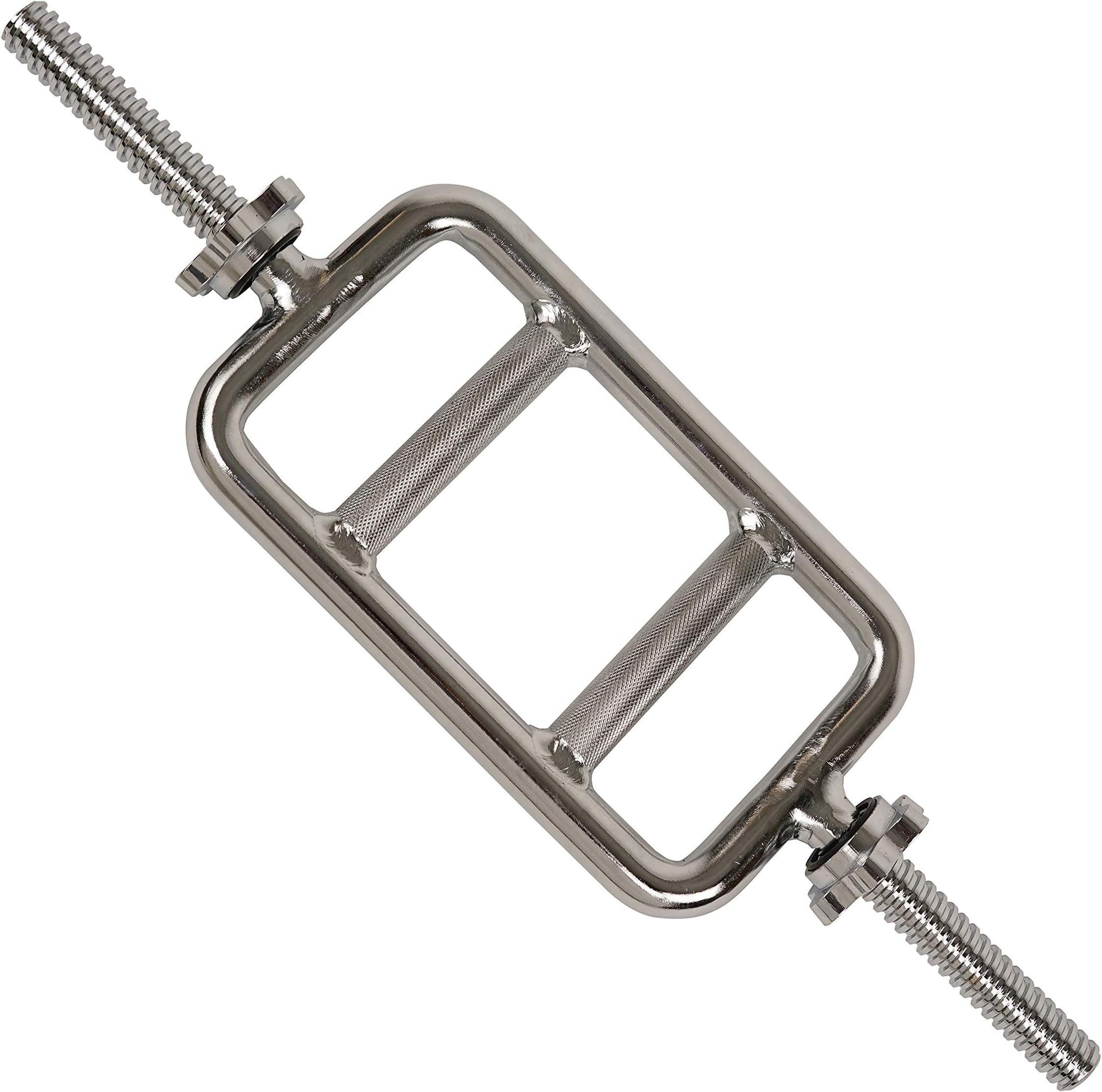 Sunny Health & Fitness Unisex Adult Sttb-24 Threaded Solid Chrome Tricep Bar - Chrome, 61 Cm