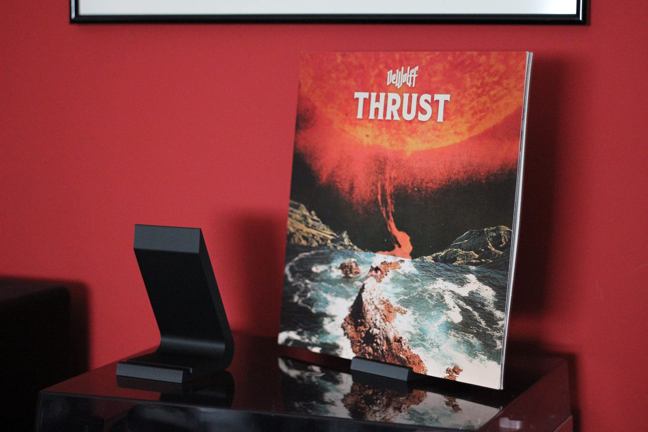 NewGround Designs Espositore LP, display in vinile, supporto per dischi in vinile, decorazione da 12"